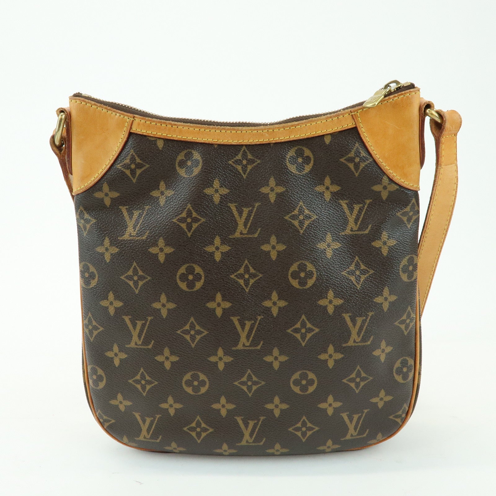 Louis Vuitton Monogram Odeon PM Canvas Shoulder Bag Brown M56390