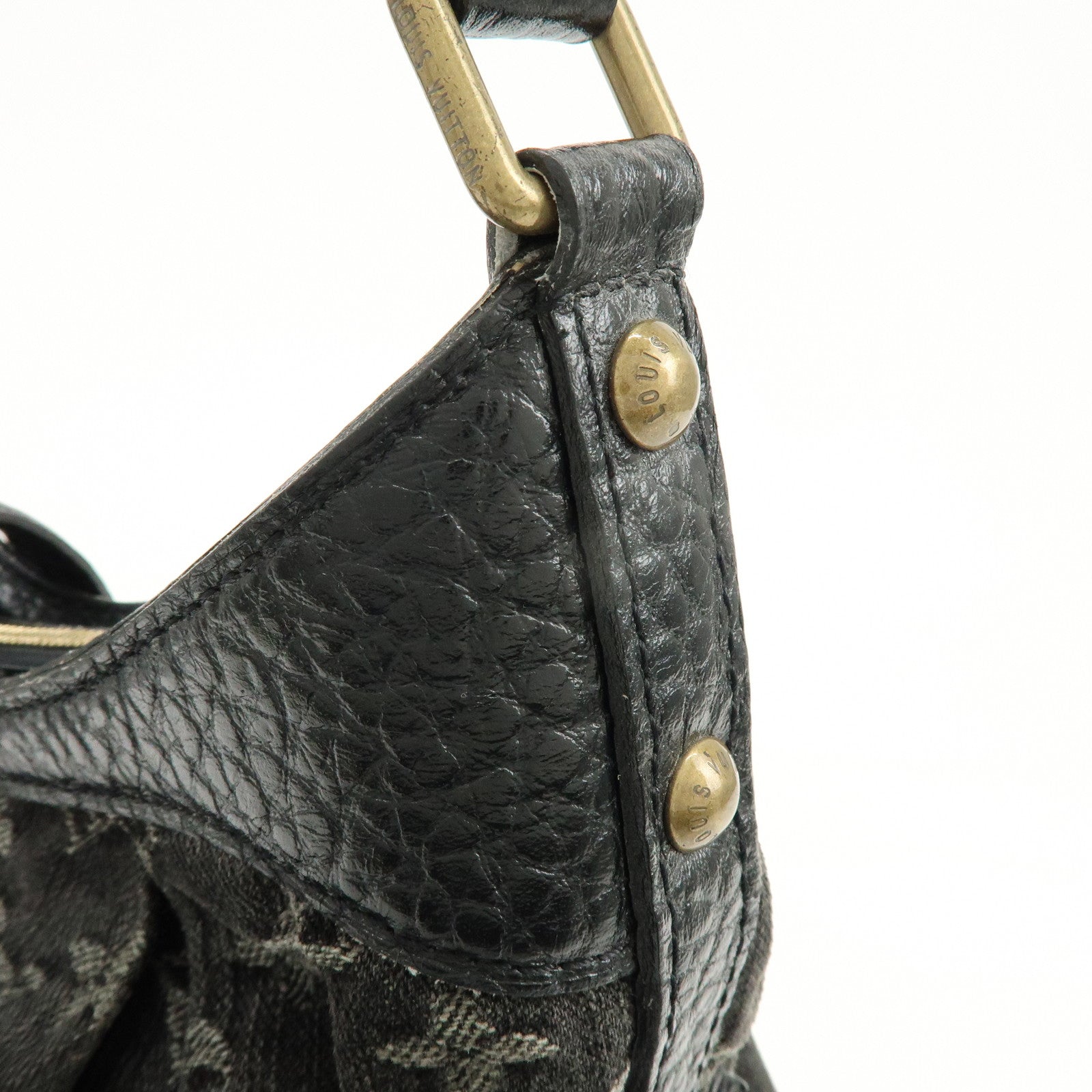 Louis Vuitton Monogram Denim Slightly Shoulder Bag Noir M95835