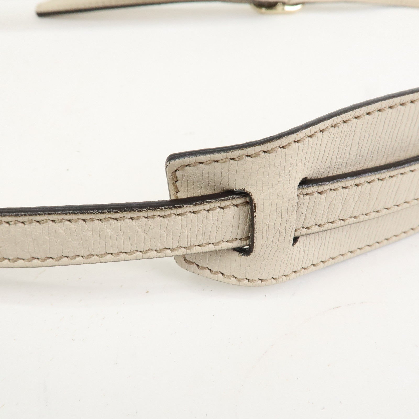 GUCCI Flora Leather Shoulder Bag Crossbody Bag Ivory 336749