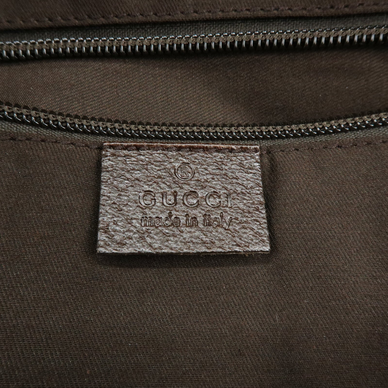 GUCCI Sherry GG Canvas Leather Boston Bag Beige Brown 146310