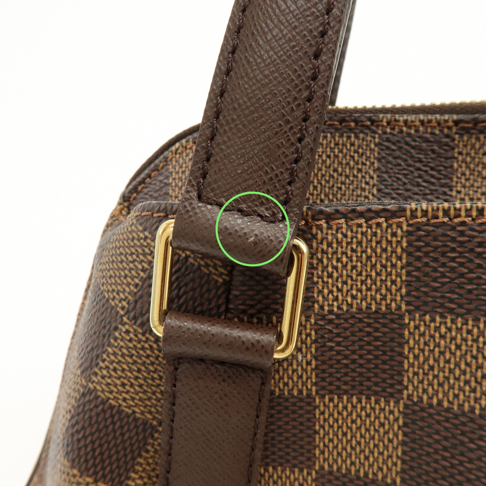 Louis Vuitton Damier Canvas Belem PM Hand Bag Brown N51173
