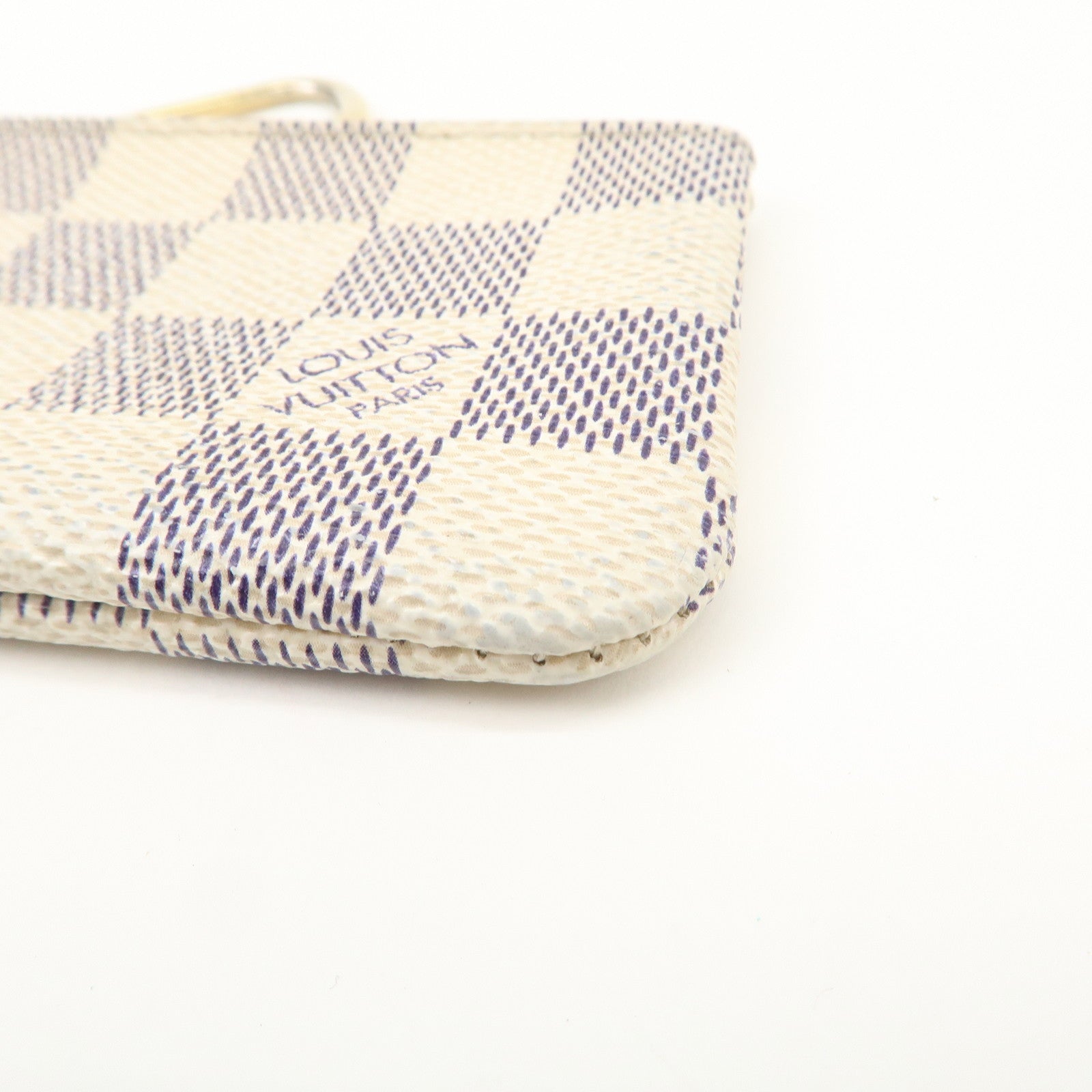 Louis Vuitton Damier Azur Pochette Cles Coin Case N62659