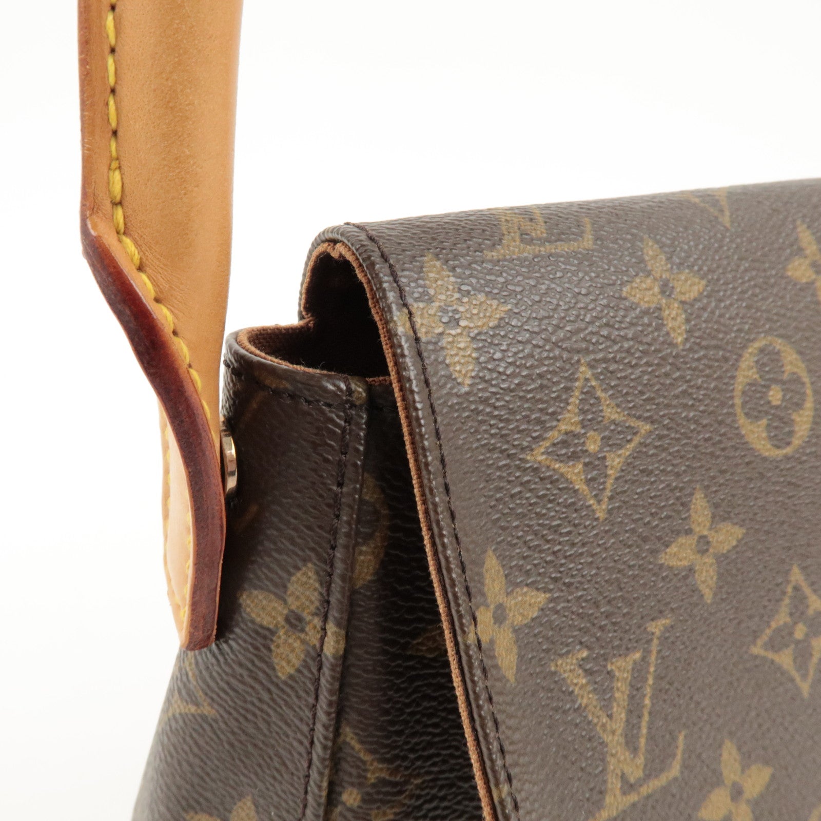 Louis Vuitton Monogram Mini Looping Shoulder Bag Brown M51147 Used