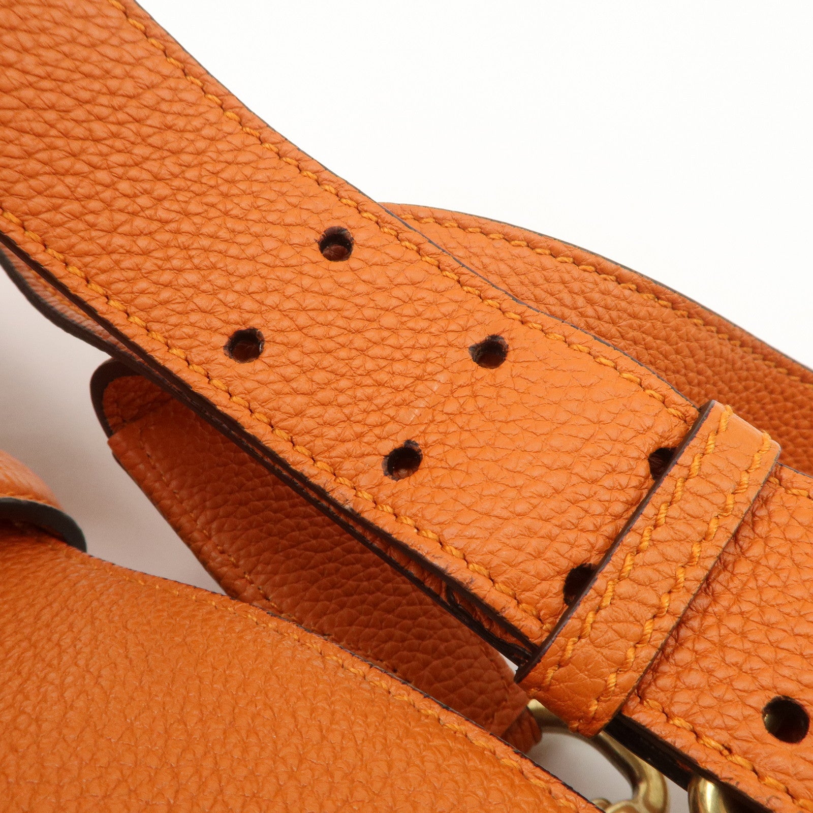 GUCCI New Jackie Leather Shoulder Bag Crossbody Bag Orange 380579 Used