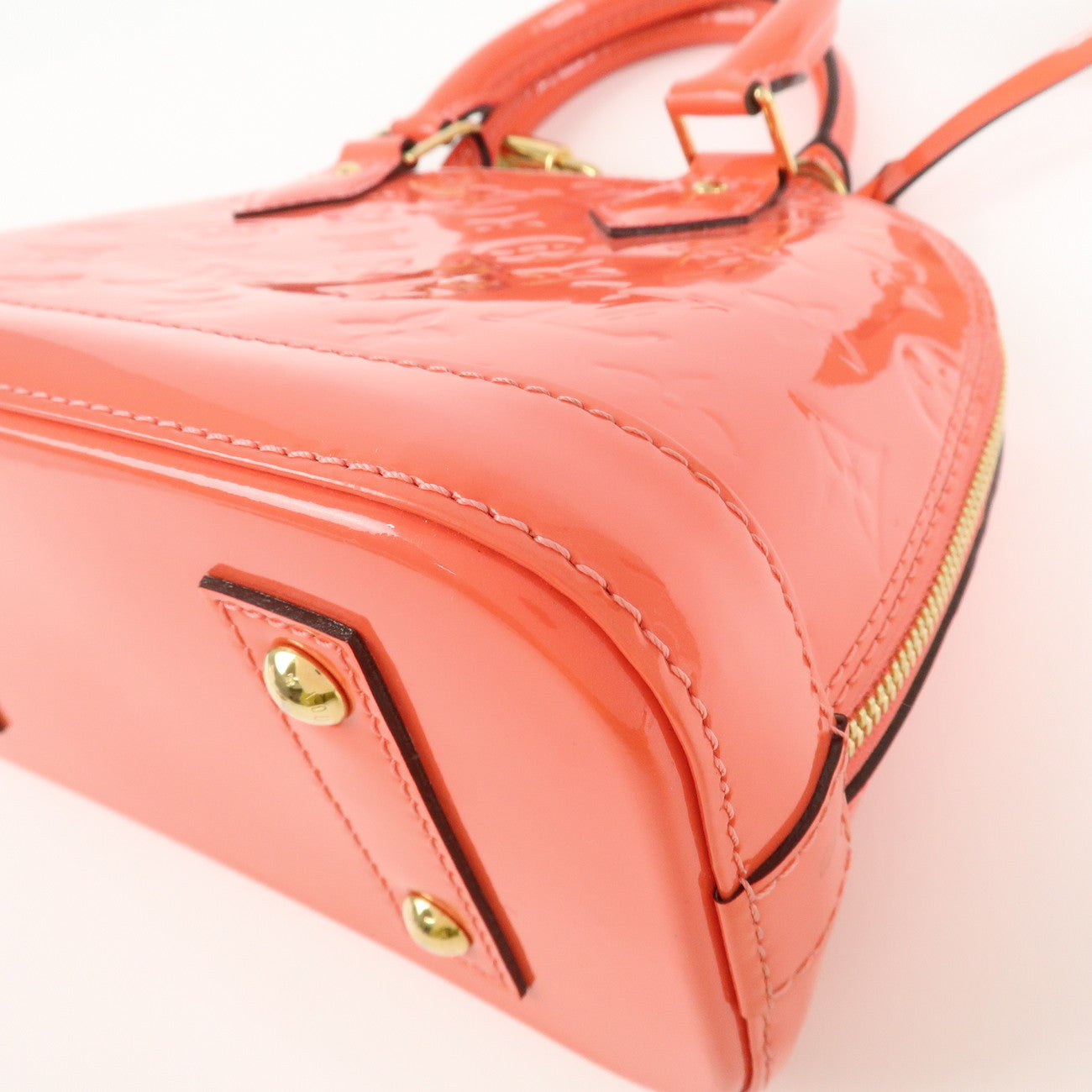 Louis Vuitton Monogram Vernis Alma BB 2Way Bag Rose Rich M90259 Used