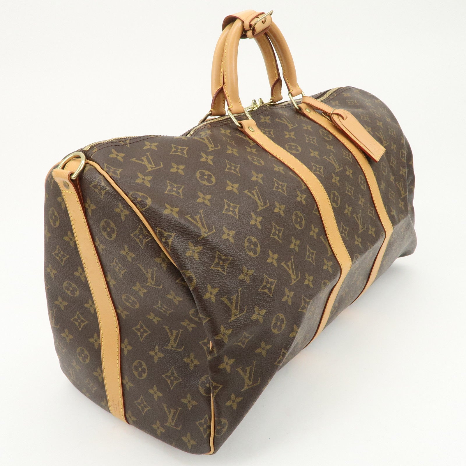 Louis Vuitton Monogram Keep All Bandouliere 55 Boston Bag M41414
