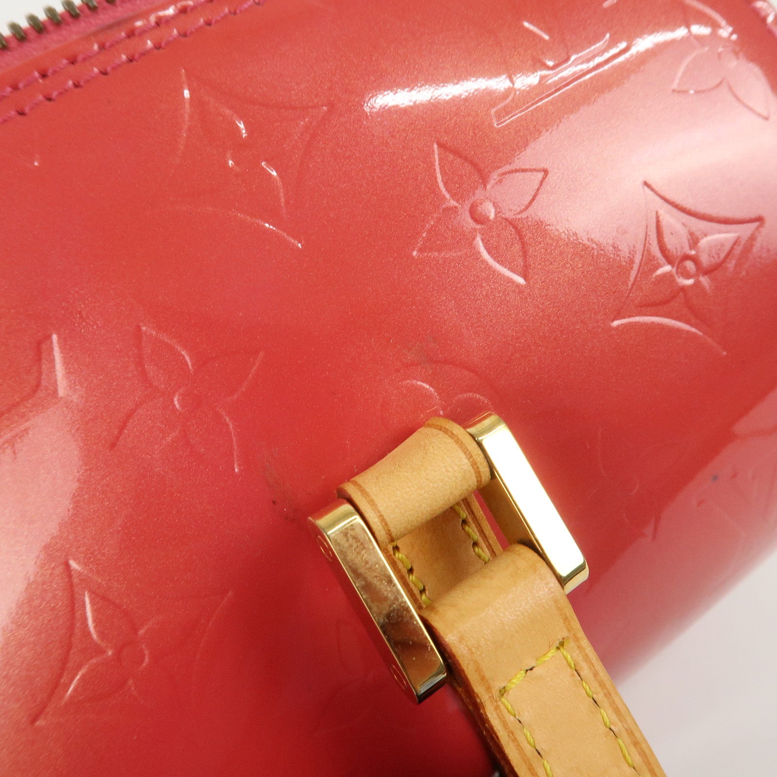 Louis Vuitton Monogram Vernis Bedford Hand Bag Framboise M9133F