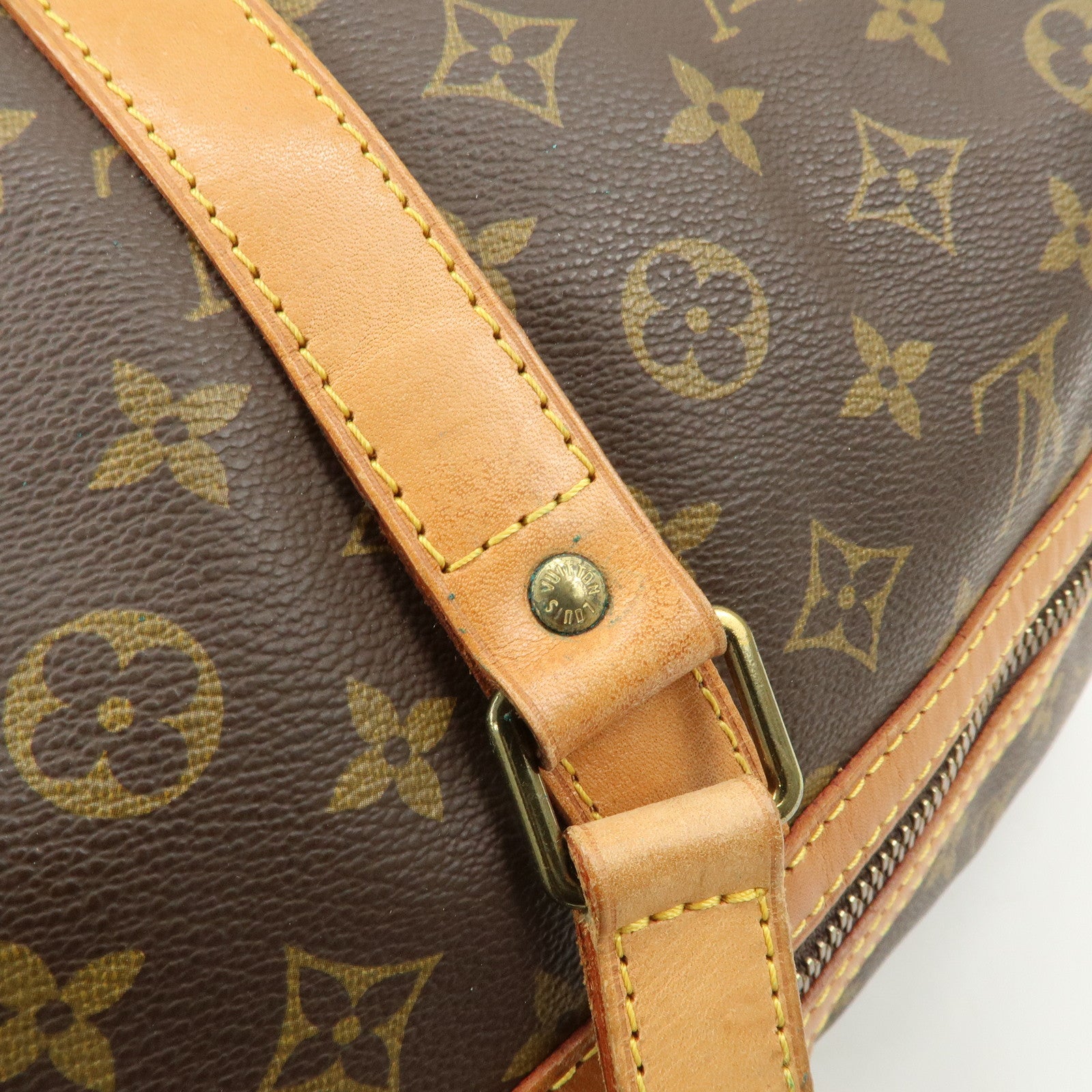 Louis Vuitton Monogram Sac Souple 55 Boston Bag Brown M41622
