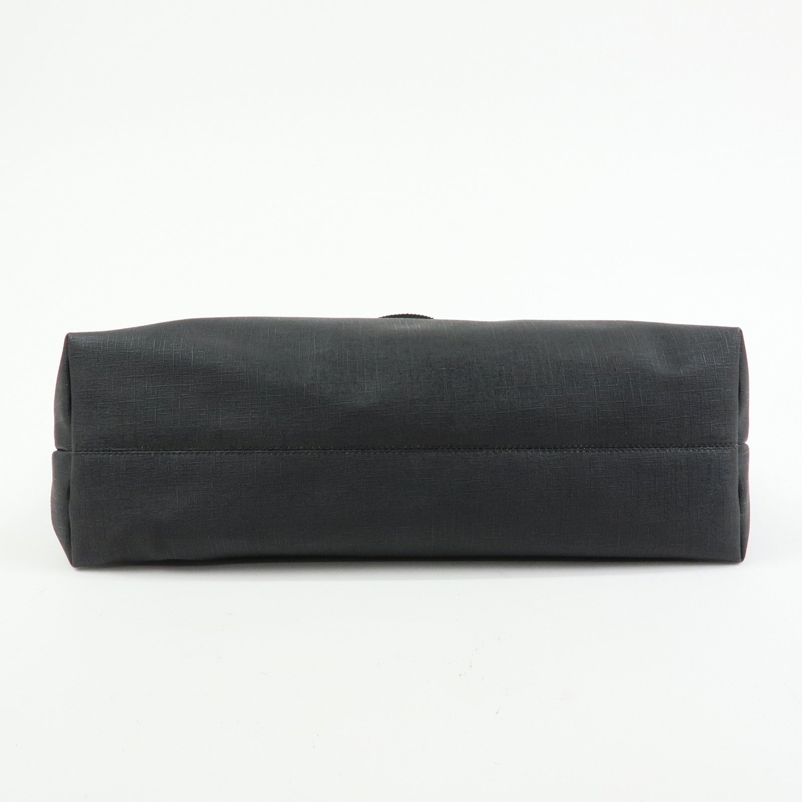 GUCCI PVC Leather 2Way Bag Shopping Bag Tote Bag Black 231860