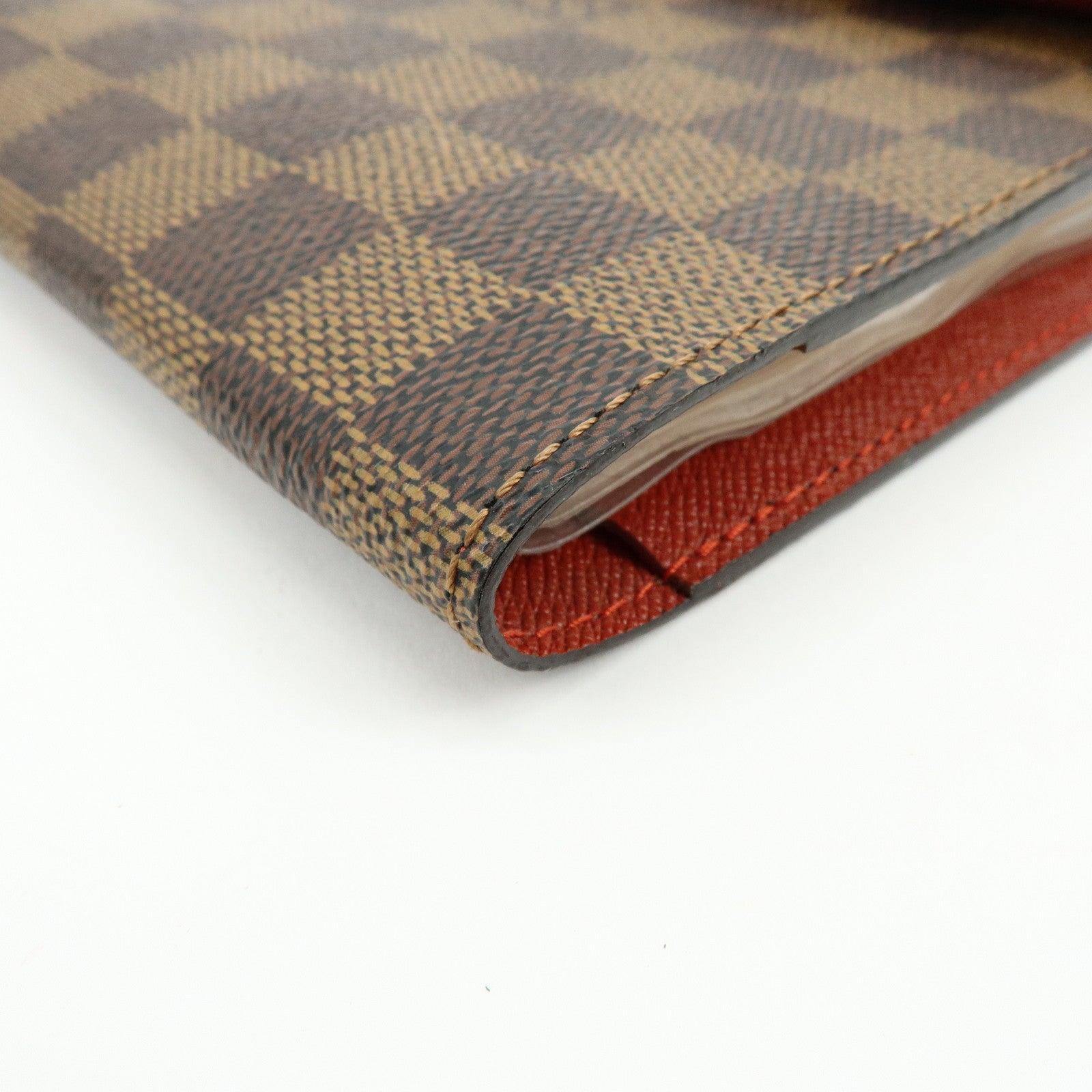 Louis Vuitton Damier Ebene Canvas Leather CD Case Holder N62935