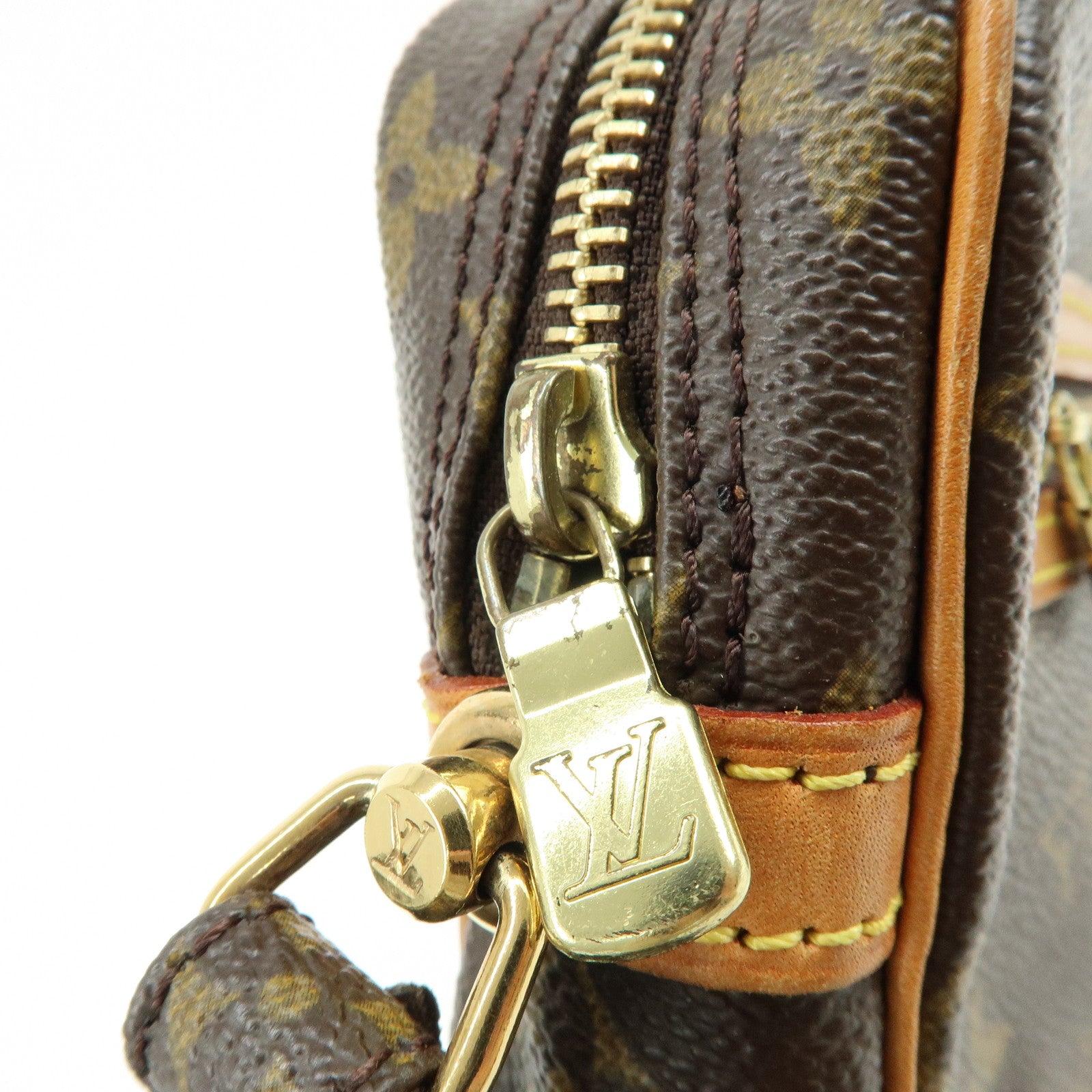 Louis Vuitton Monogram Marly Dragonne GM Clutch Bag Brown M51825