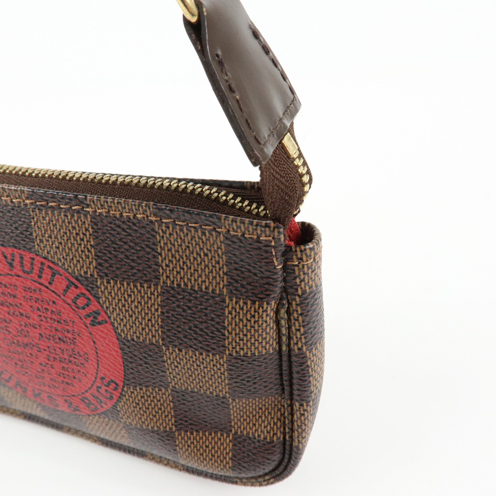 Louis Vuitton Damier T&B Mini Pochette Accessoires Pouch N58011
