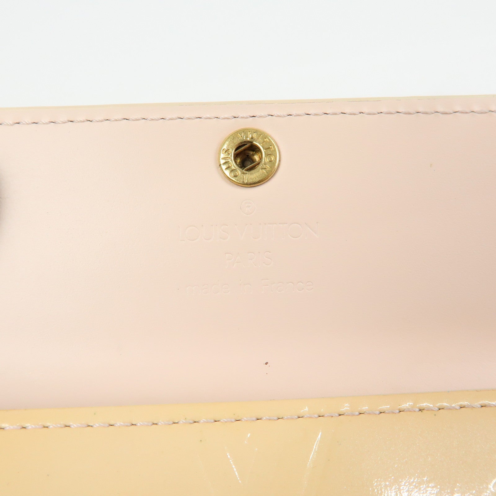 Louis Vuitton Vernis Ludlow Coin Case Marshmallow Pink M91355