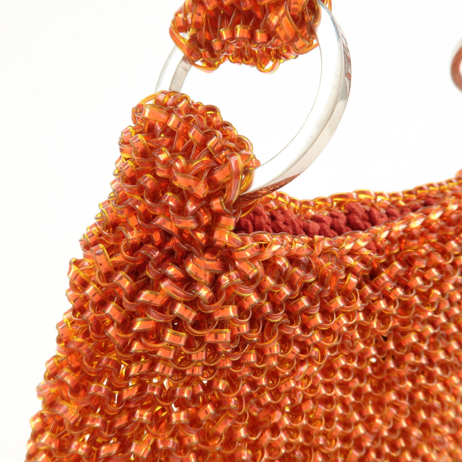 ANTEPRIMA Wire Bag PVC Shoulder Bag Hand Bag Orange