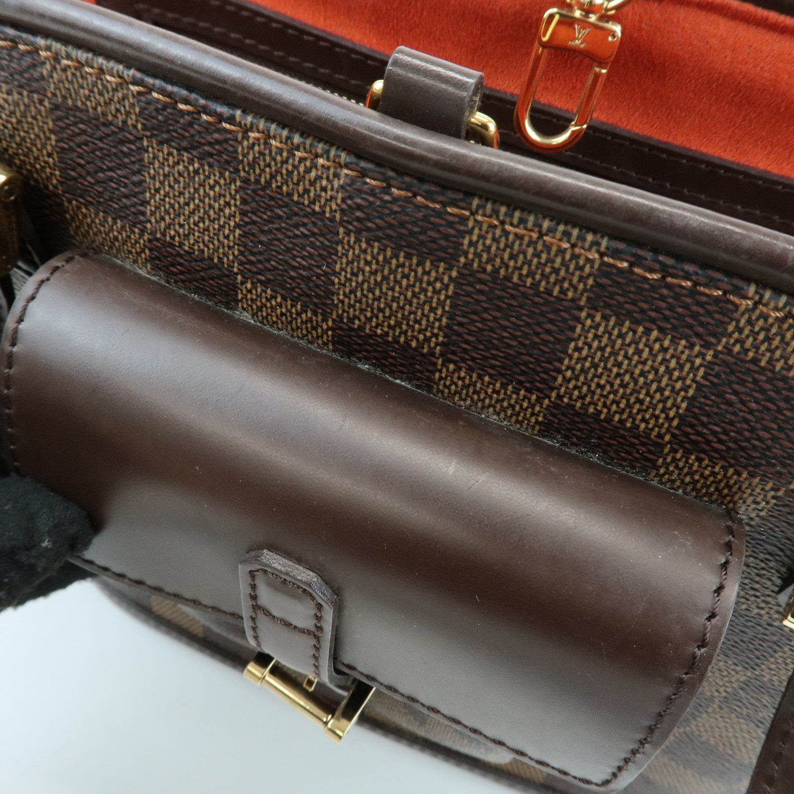 Louis Vuitton Damier Manosque PM Canvas Tote Bag Ebene N51121