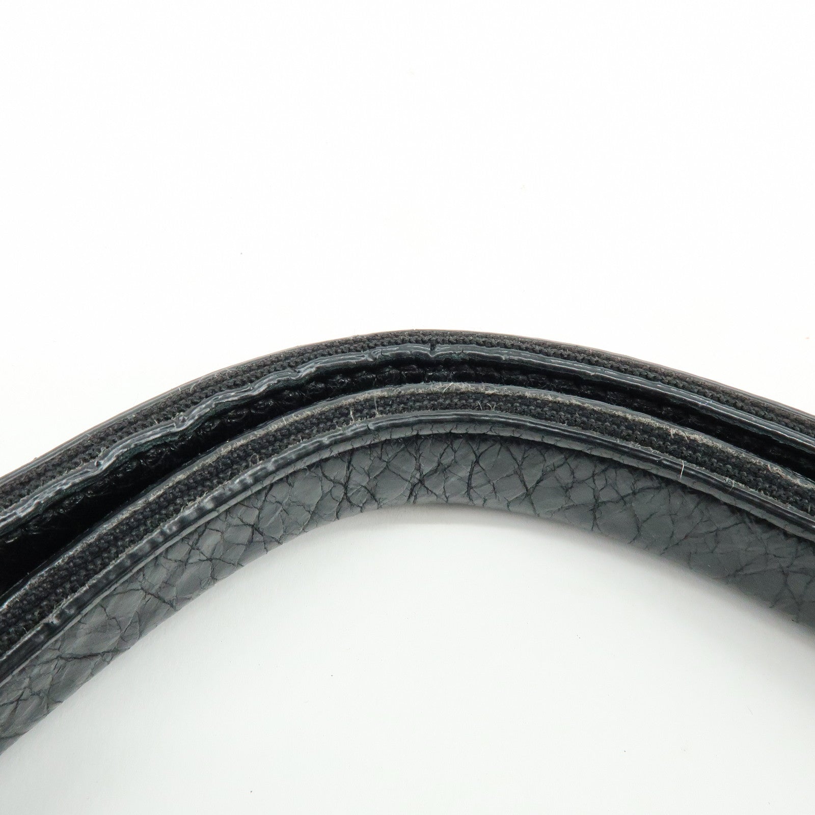 BALENCIAGA Navy Cabas Leather Small Tote Bag Black 339933