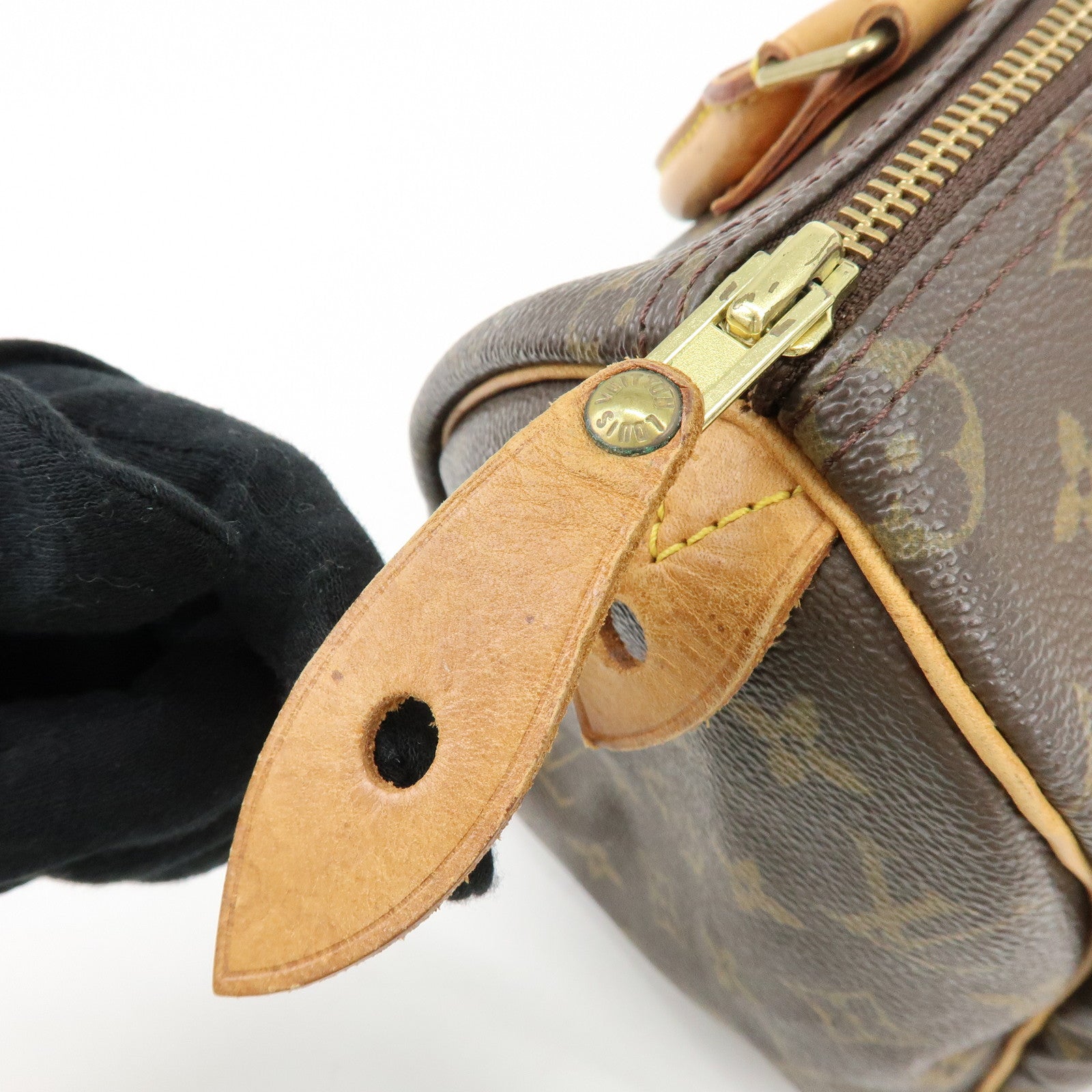 Louis Vuitton Monogram Speedy 25 Boston Bag Hand Bag Brown M41528