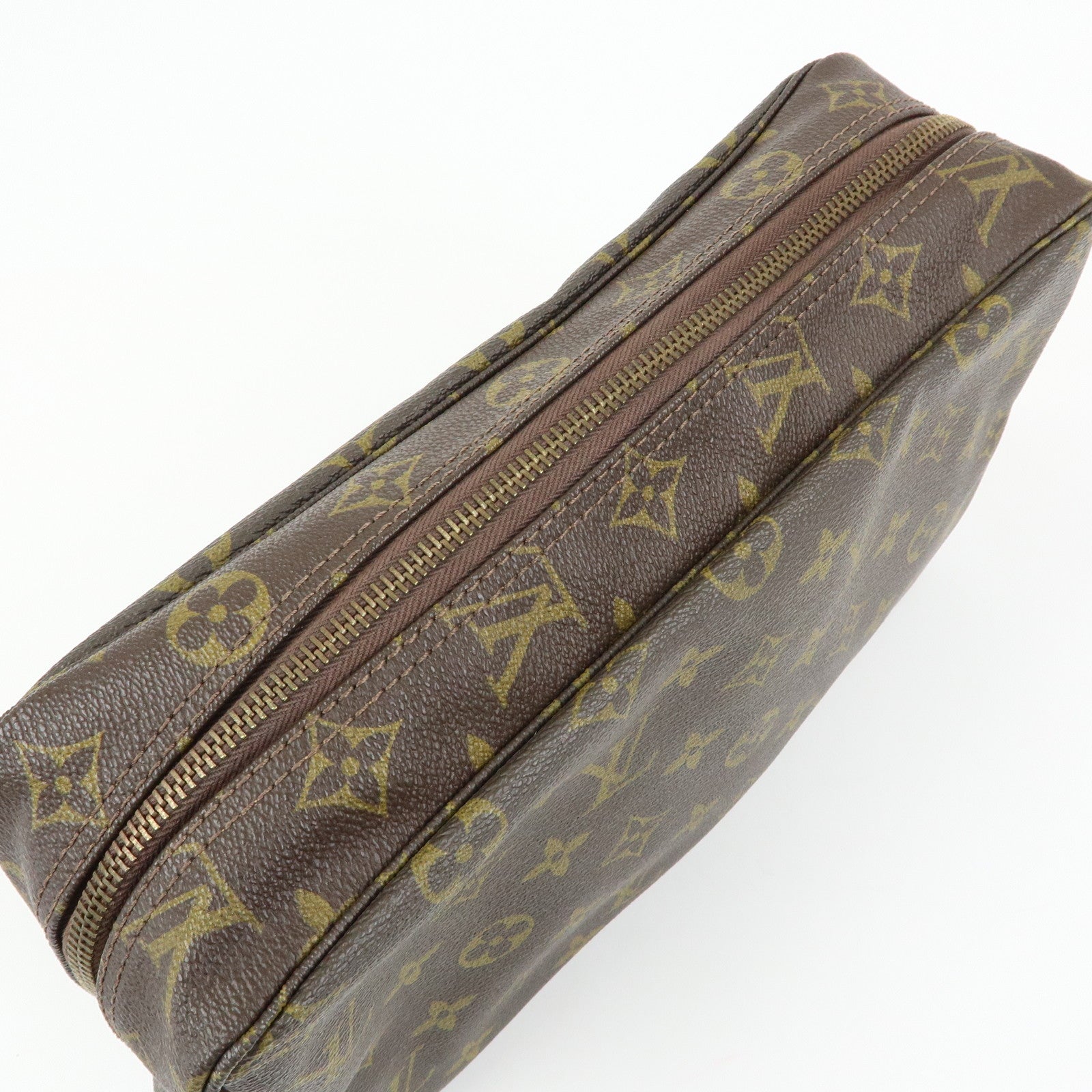 Louis Vuitton Monogram Trousse Toilette 27 Pouch Brown M47522