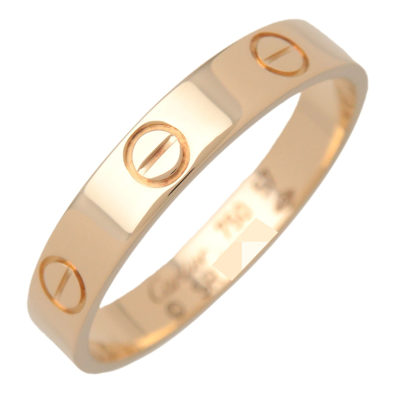 Cartier Mini Love Ring K18 750YG Yellow Gold #57 US8 EU57 HK17.5