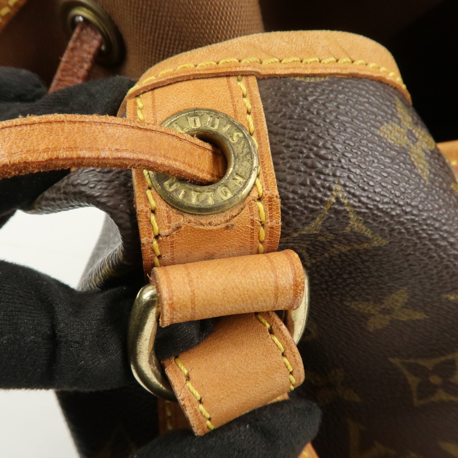 Louis Vuitton Monogram Petit Noe Shoulder Bag Brown M42226