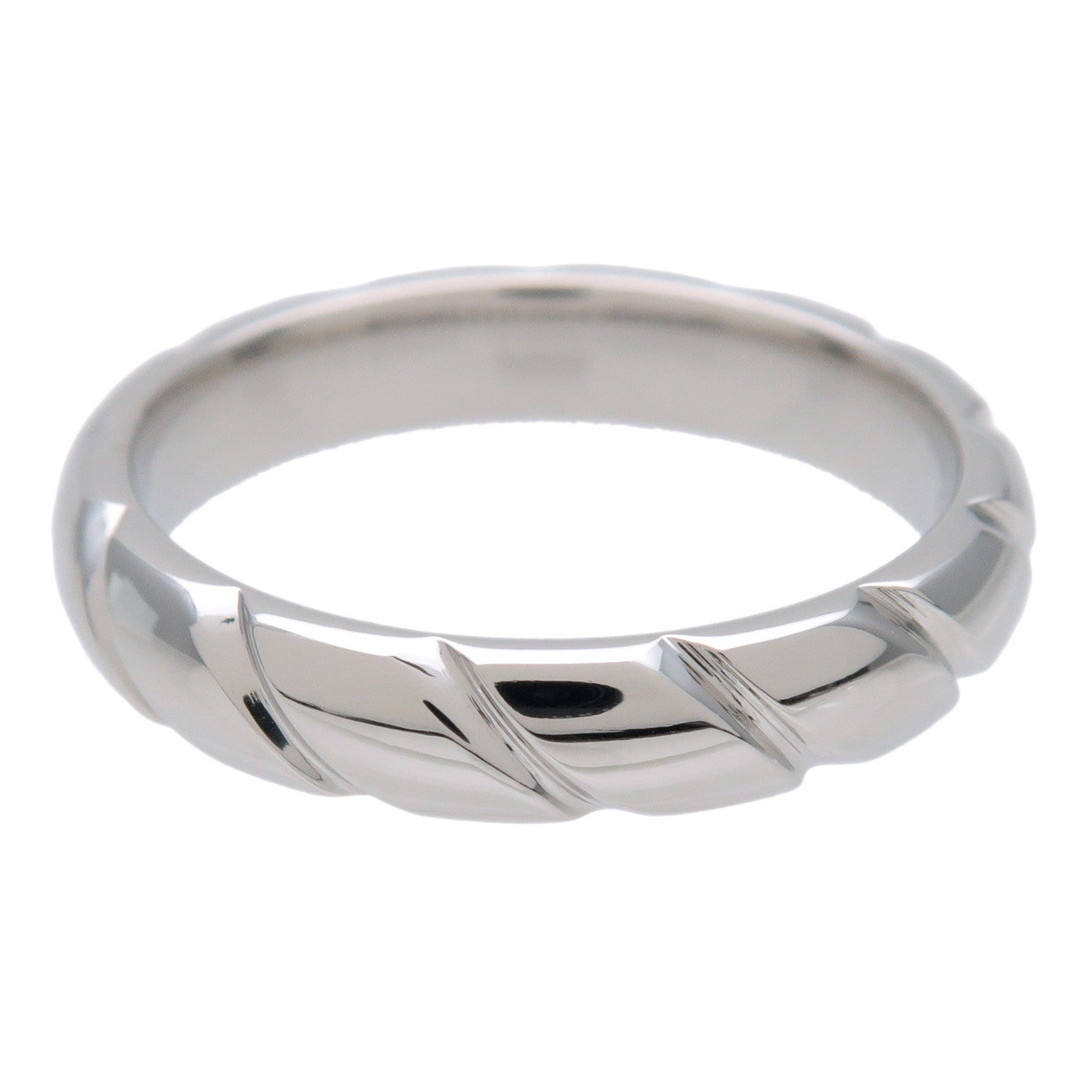CHAUMET Torsade Ring PT950 Platinum #51 US5.5-5.75 EU51 HK12.5