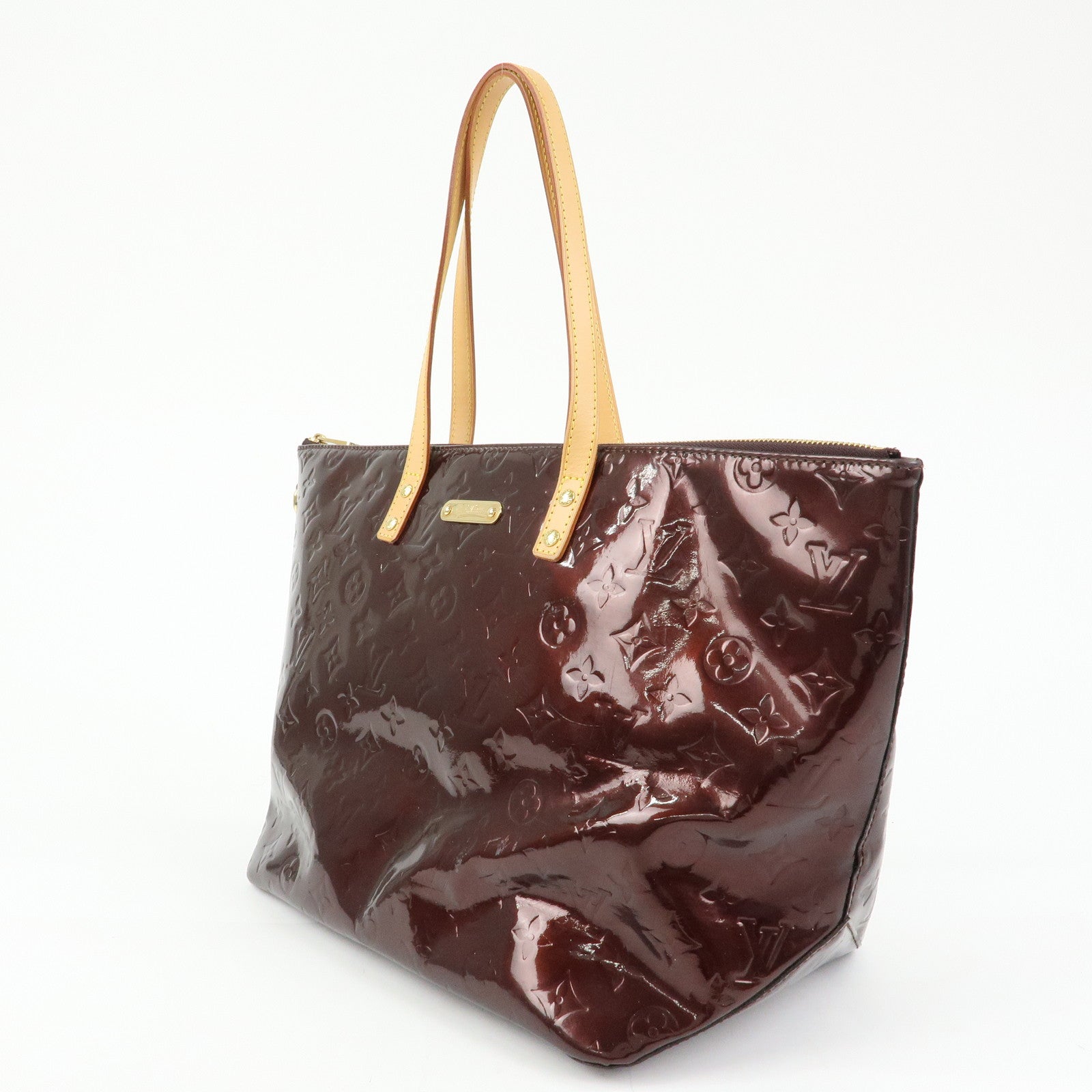 Louis Vuitton Monogram Vernis Bellevue GM Hand Bag Amarante M93589