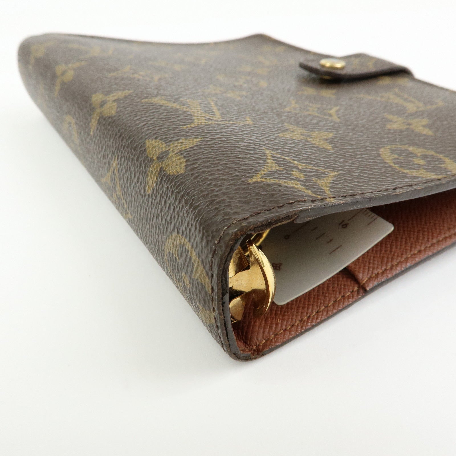 Louis Vuitton Monogram Agenda MM Planner Cover Brown R20105