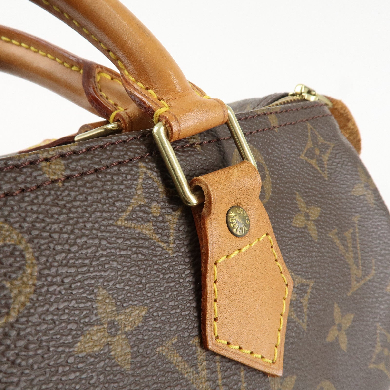Louis Vuitton Monogram Speedy 30 Hand Bag Boston Bag M41108 Used