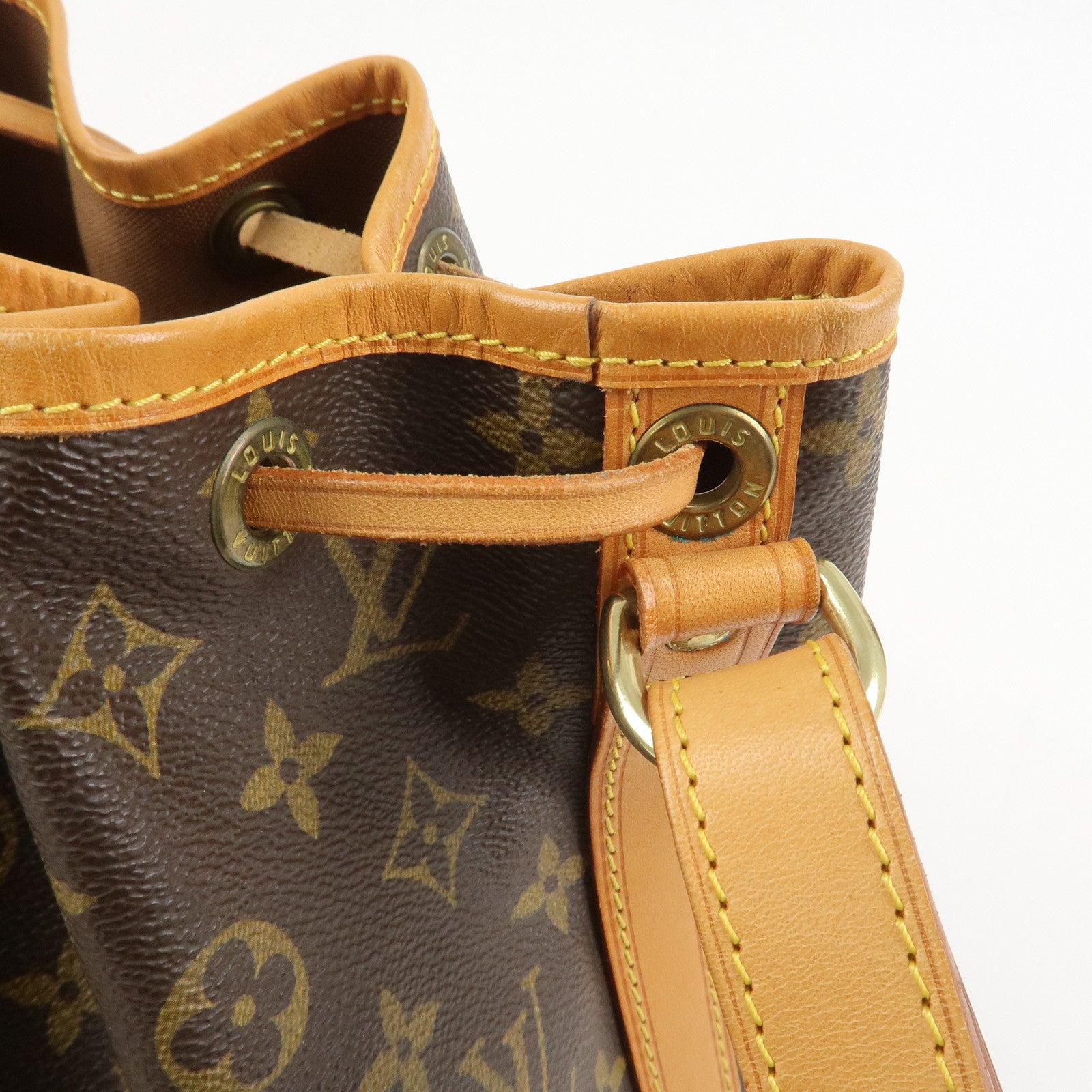 Louis Vuitton Monogram Petit Noe Shoulder Bag Brown M42226
