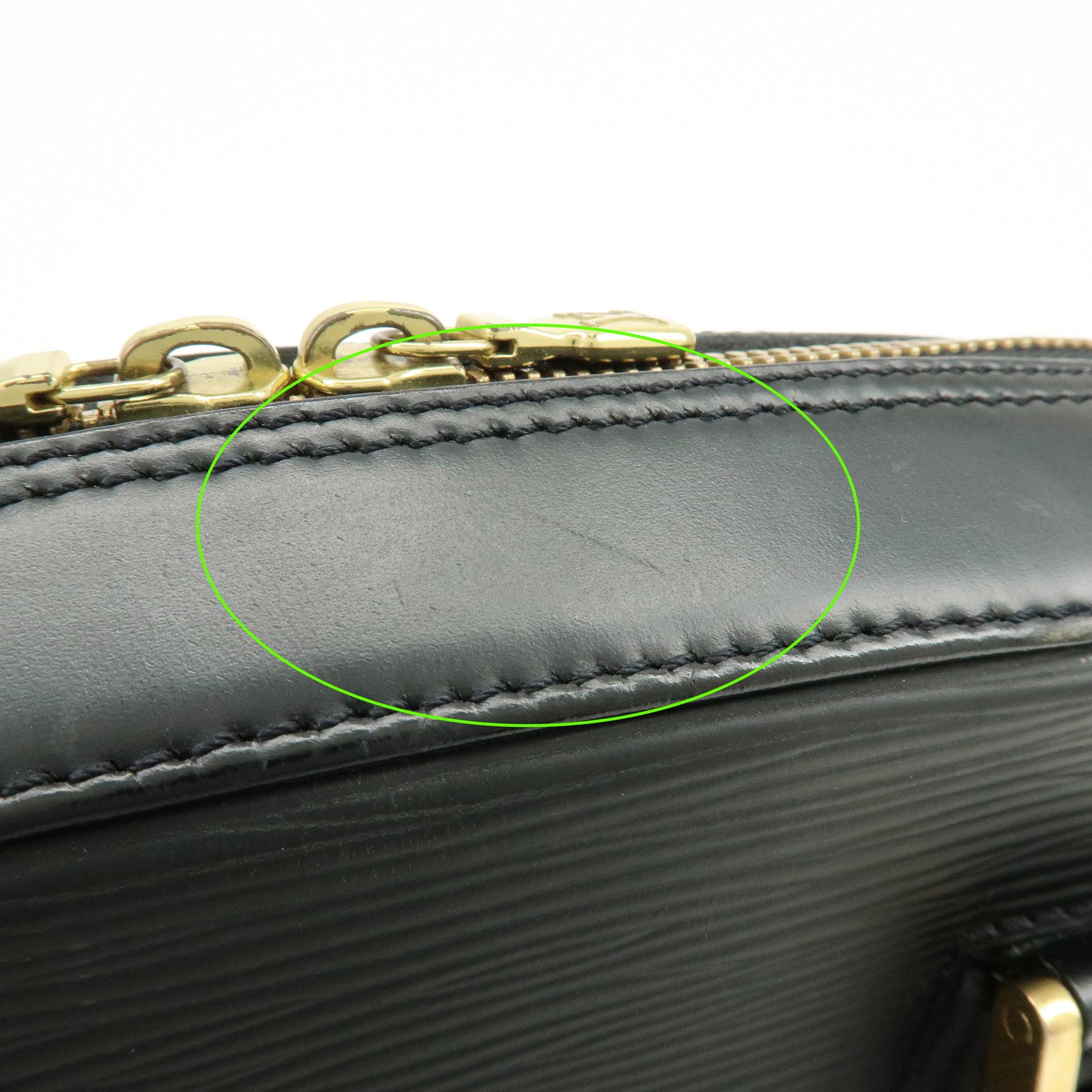 Louis Vuitton Epi Leather Sablons Hand Bag Noir Black M52042