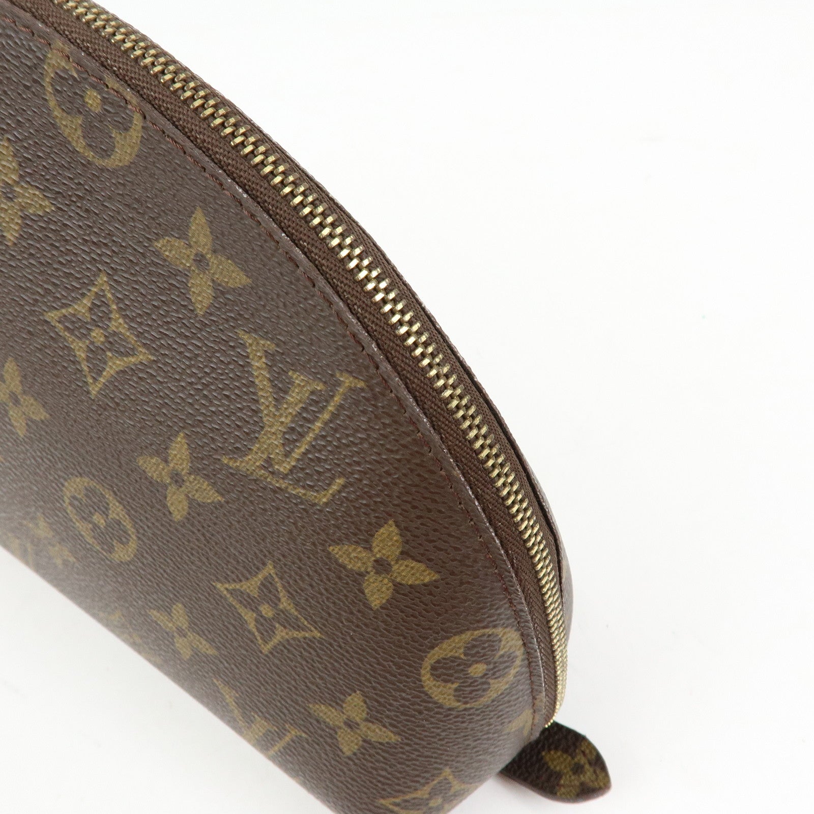 Louis Vuitton Monogram Trousse Demi Ronde Pouch M47520