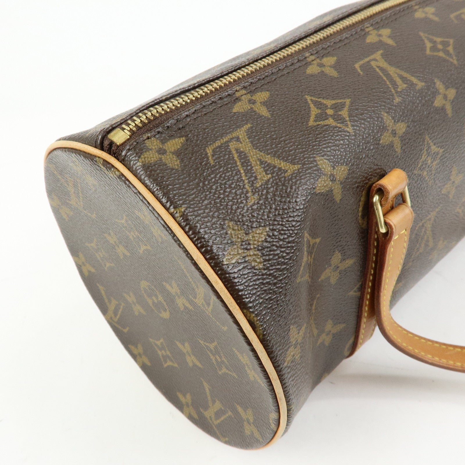 Louis Vuitton Monogram Papillon 30 Hand Bag Brown M51385