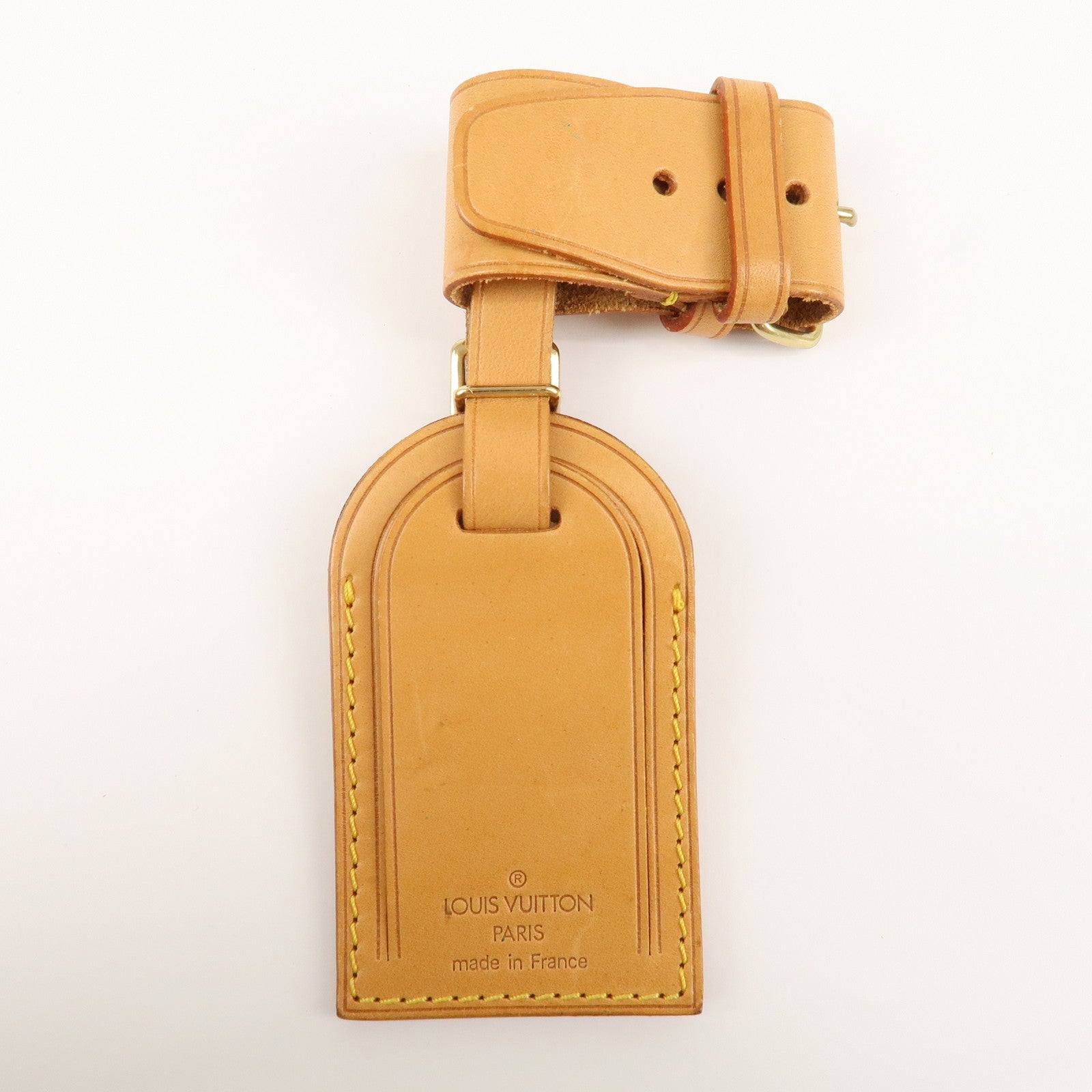 Louis Vuitton Set of 10 Nume Leather Name Tag & Poignet Natural Beige Used