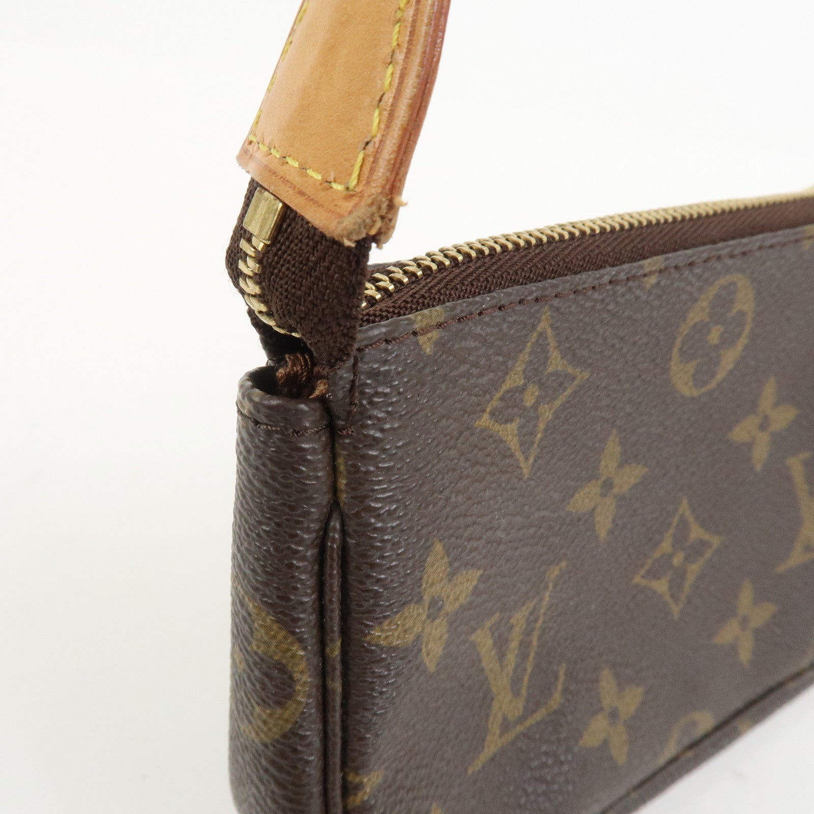 Louis Vuitton Monogram Mini Pochette Accessoires Hand Bag M58009