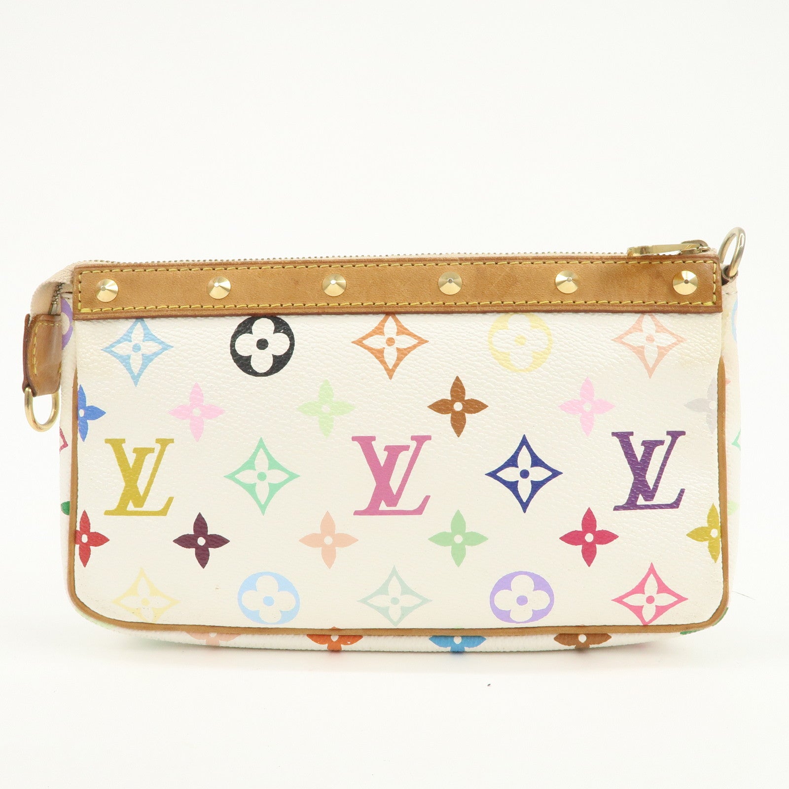 Louis Vuitton Monogram Multicolor Pochette Accessoires Blanc M92649
