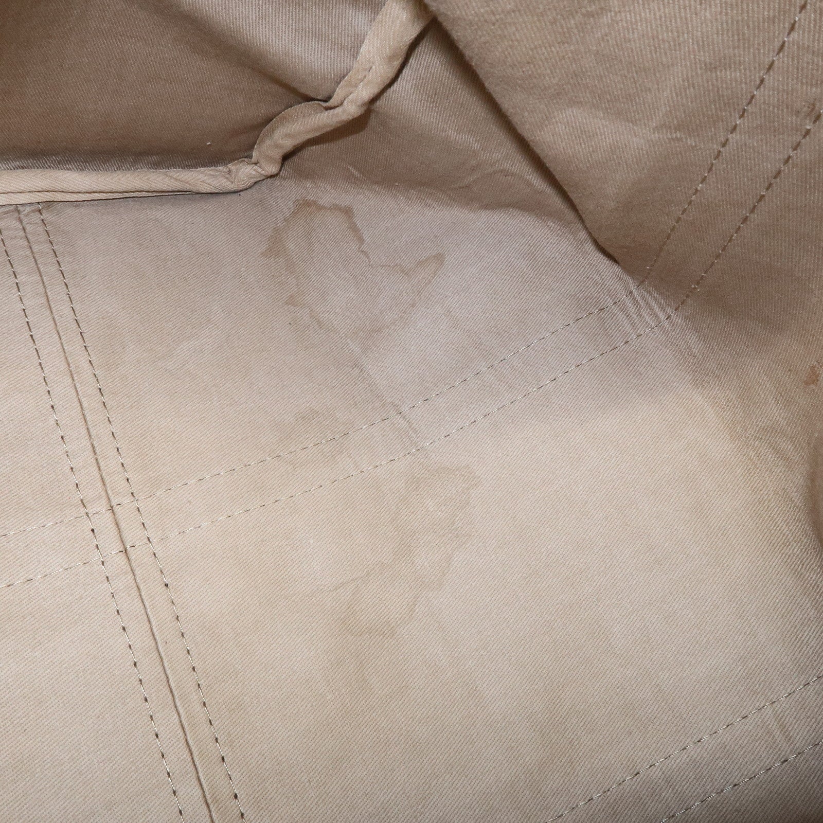 Christian Dior Trotter Jacquard Canvas Boston Bag Hand Bag Brown