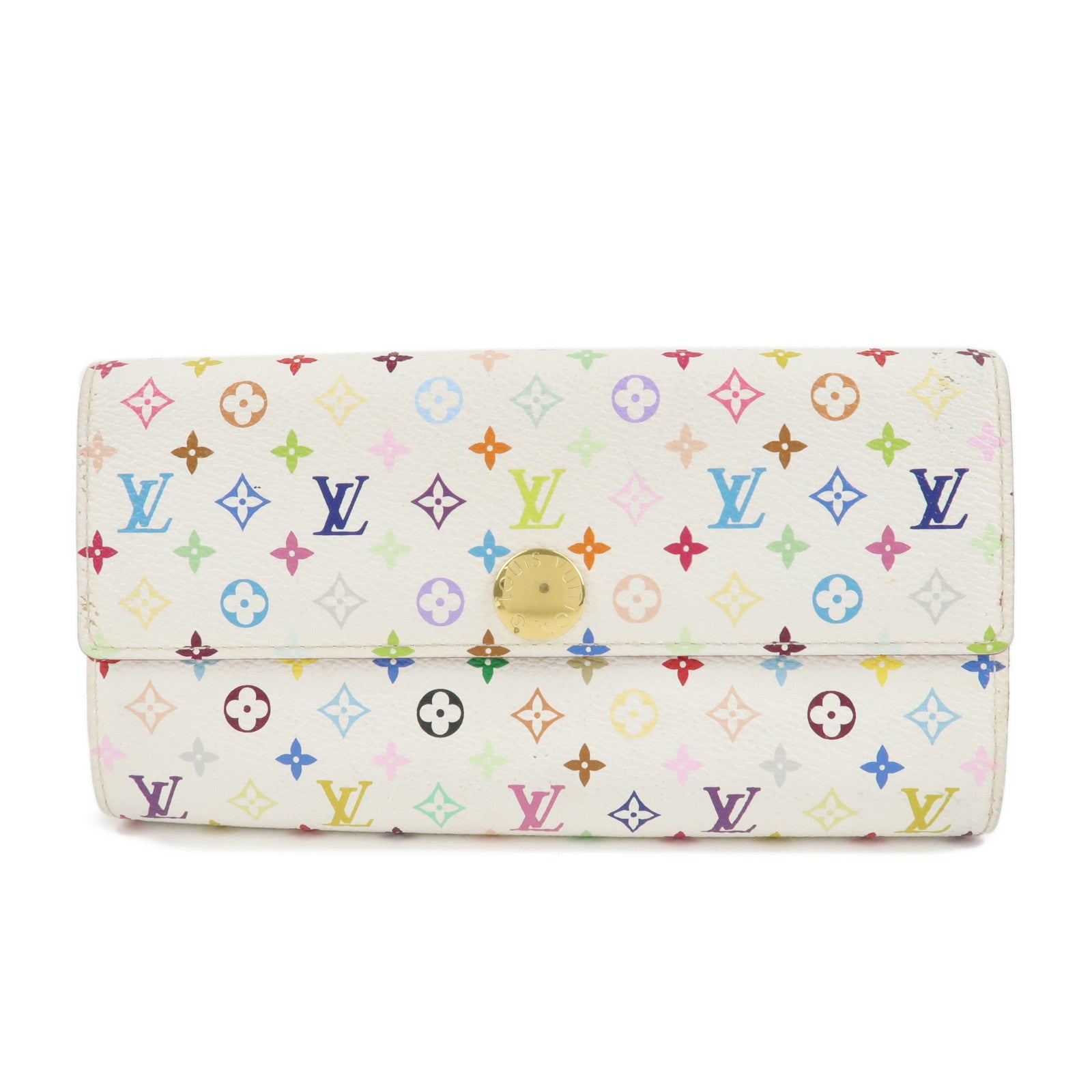 Louis Vuitton Monogram Multicolor Portefeuille Sarah Wallet M93532 Used