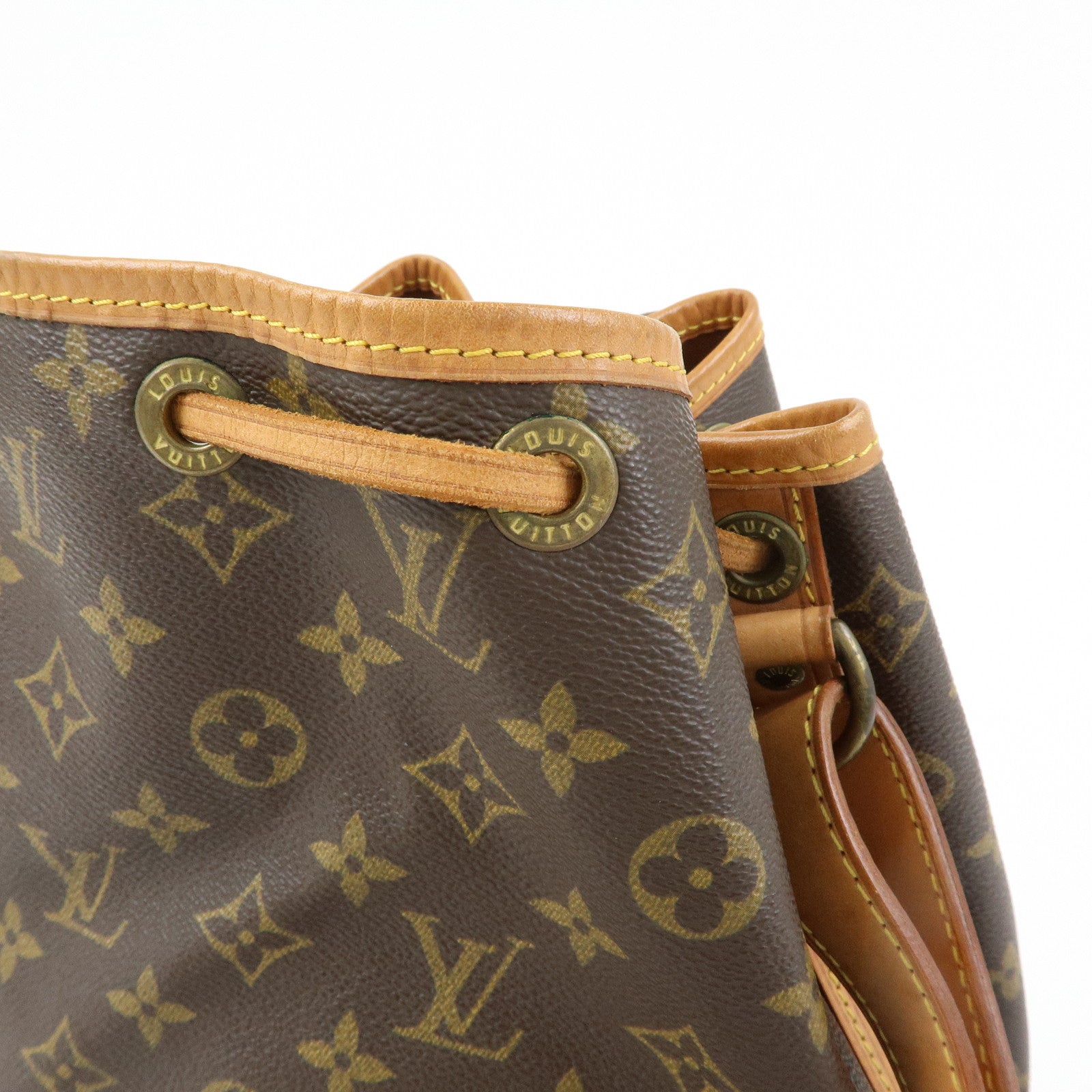 Louis Vuitton Monogram Petit Noe Shoulder Bag Brown M42226