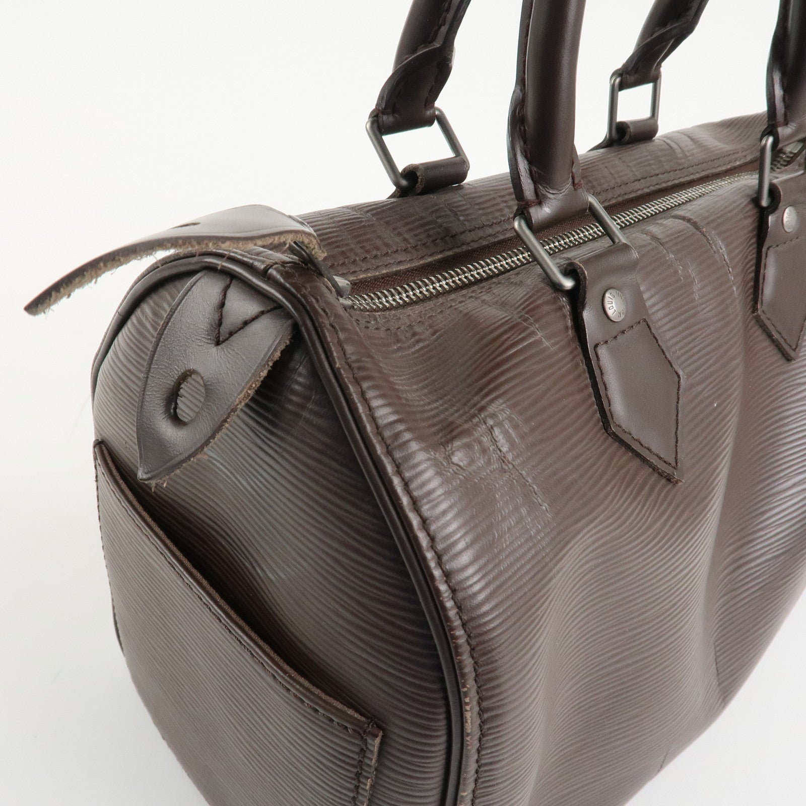 Louis Vuitton Epi Speedy 25 Hand Boston Bag Mocha M5903D Used