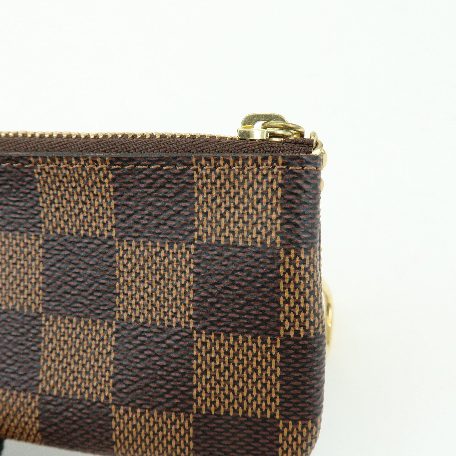 Louis Vuitton Damier Canvas Pochette Cles Damier Ebene N62658