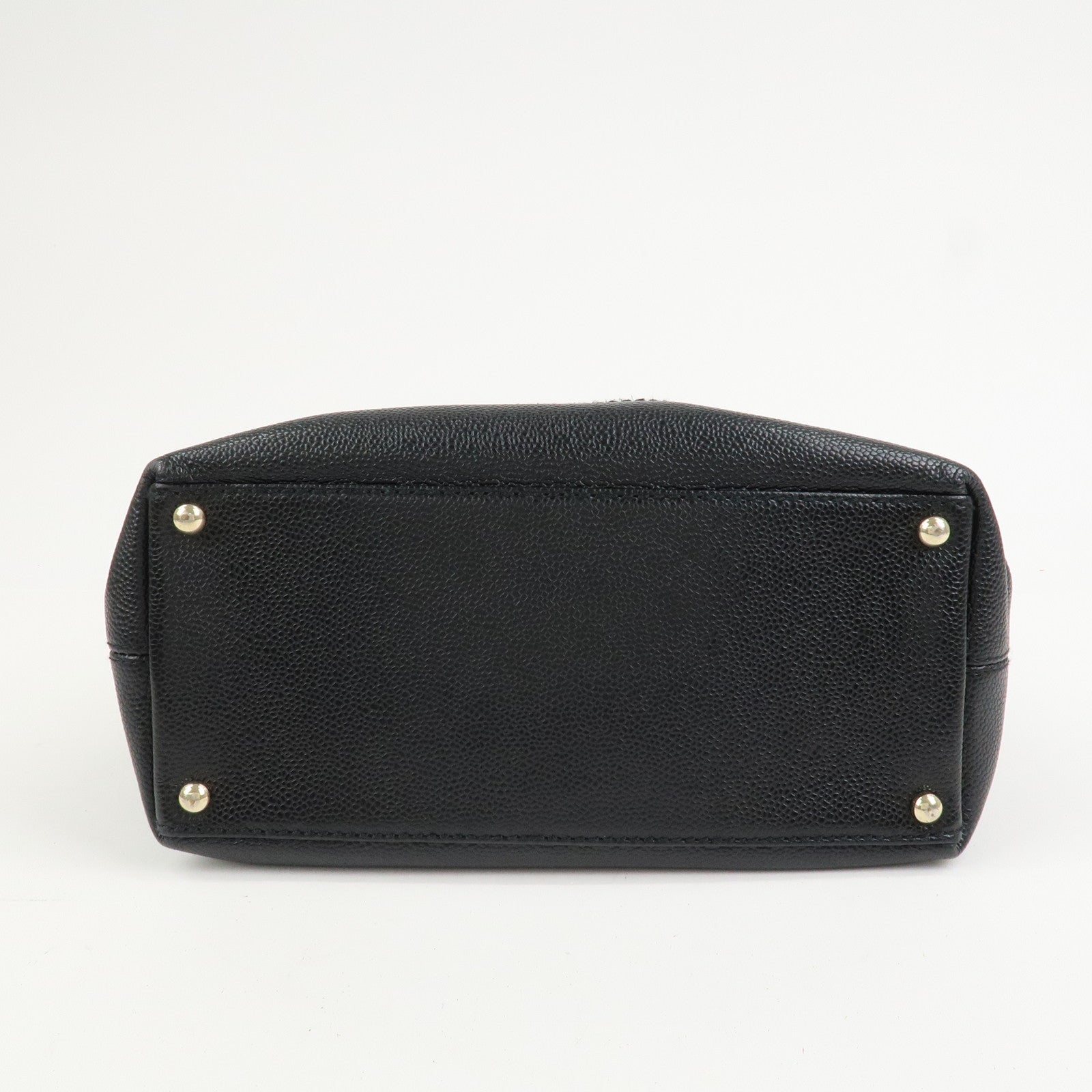 CHANEL COCO Mark Caviarskin Shoulder Bag Hand Bag Black