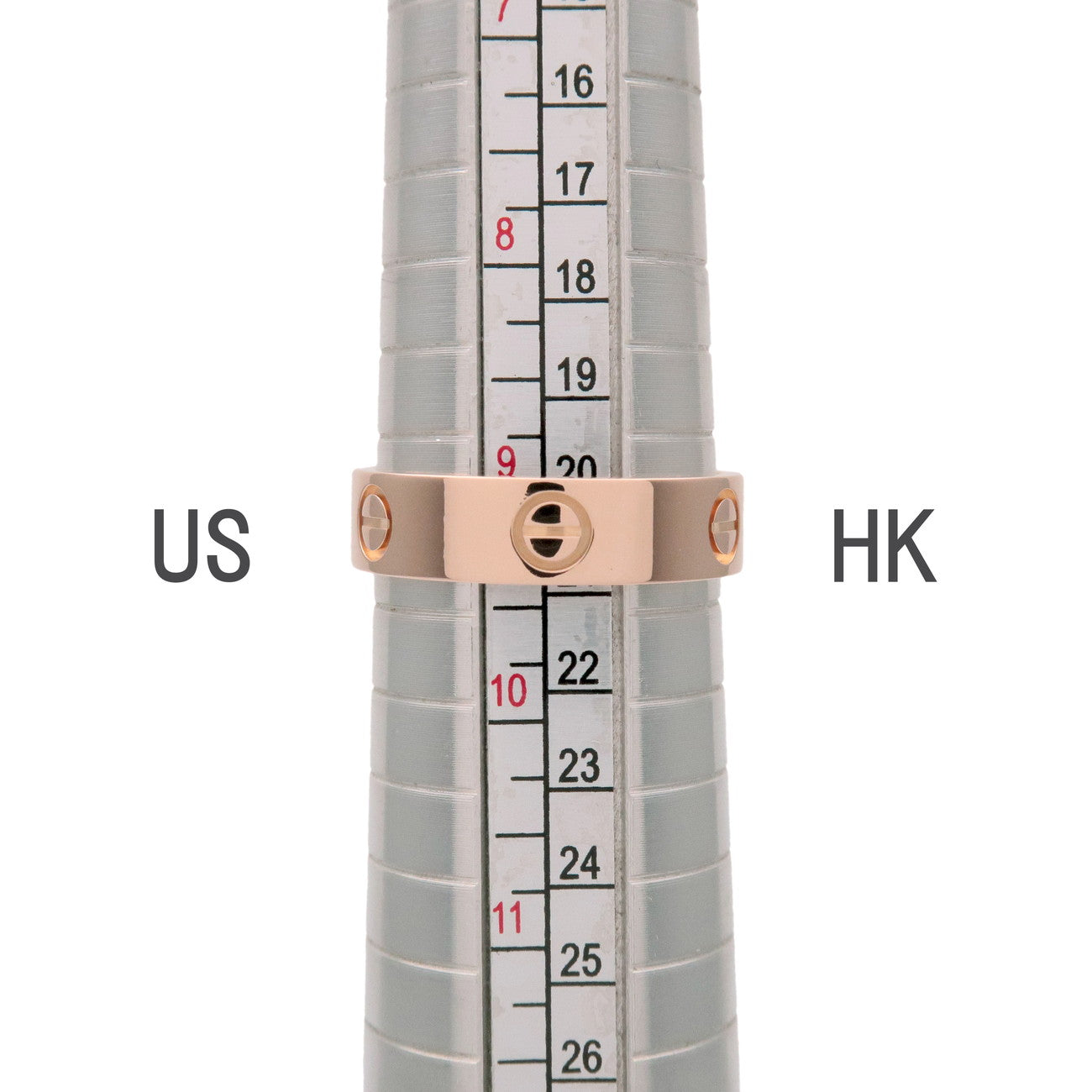 Cartier Love Ring K18 750PG #60 Rose Gold US9 EU60 HK20.5