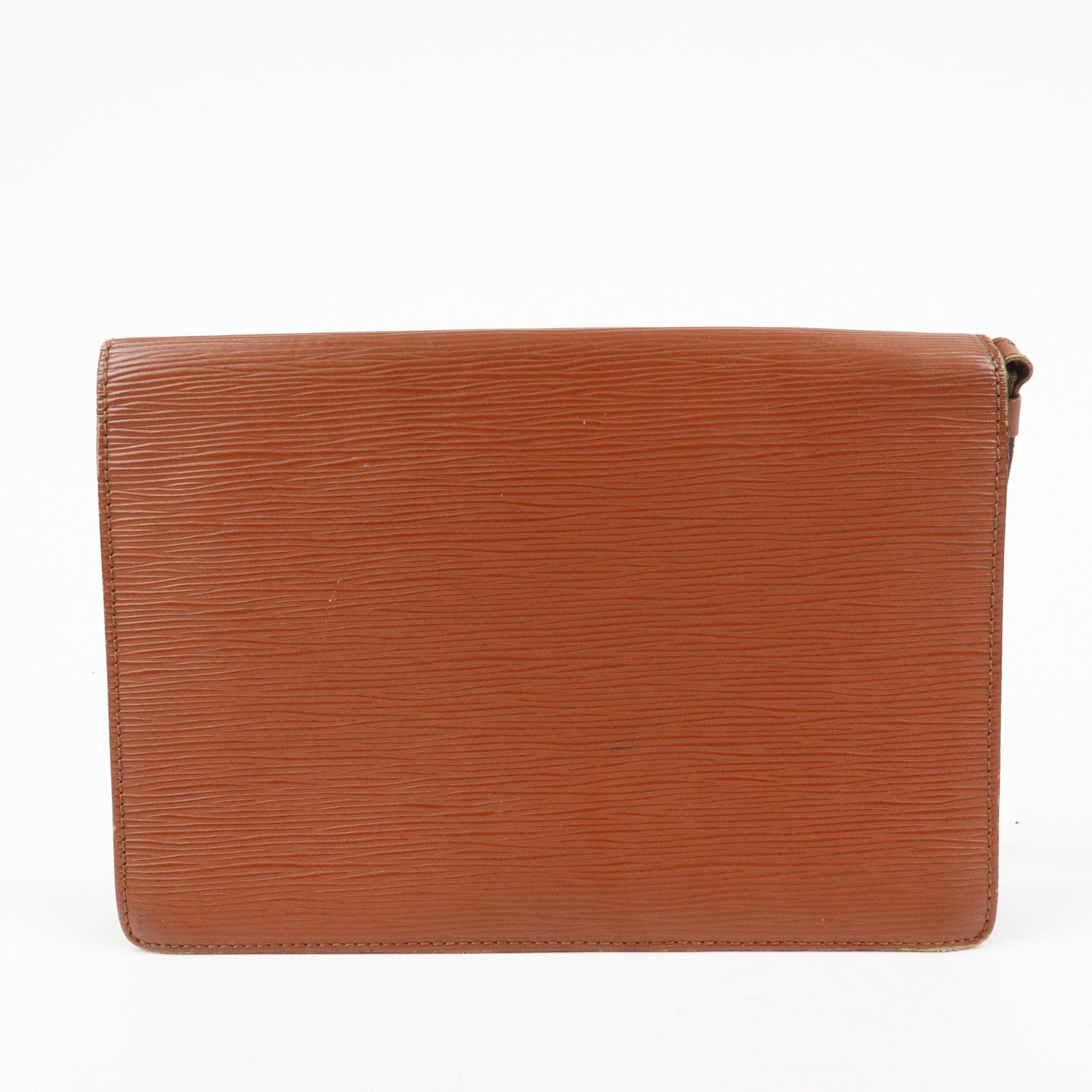 Louis Vuitton Epi Sellier Dragonne Clutch Bag Kenya Brown M52613