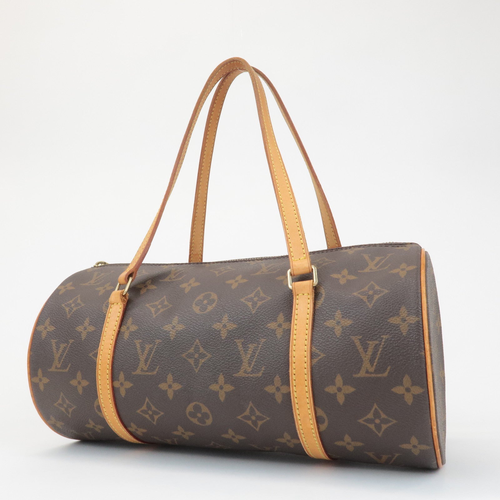 Louis Vuitton Monogram Papillon 30 Hand Bag New Style Brown M51385