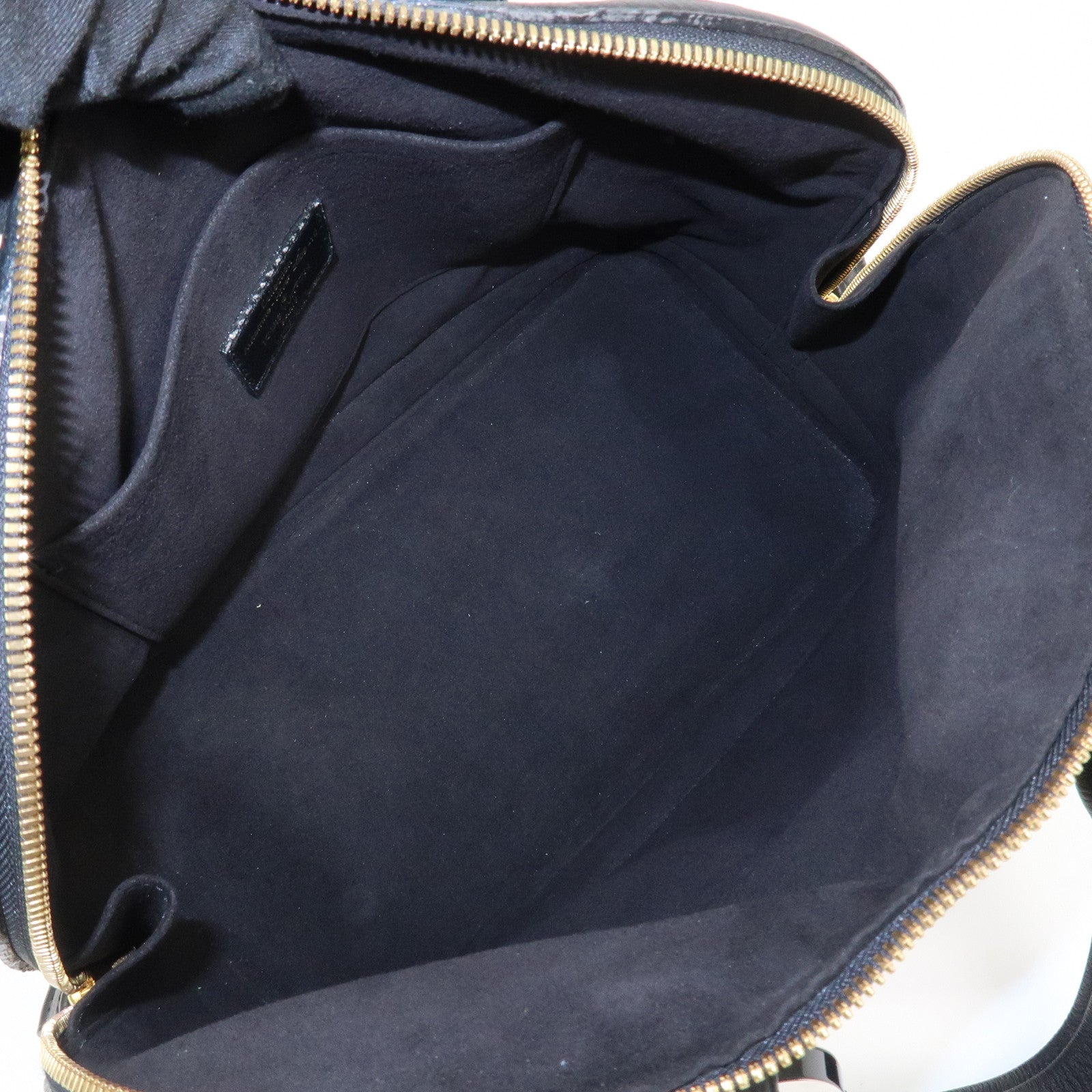 Louis Vuitton Monogram Eclipse Alma Hand Bag Ambre Brown M40245