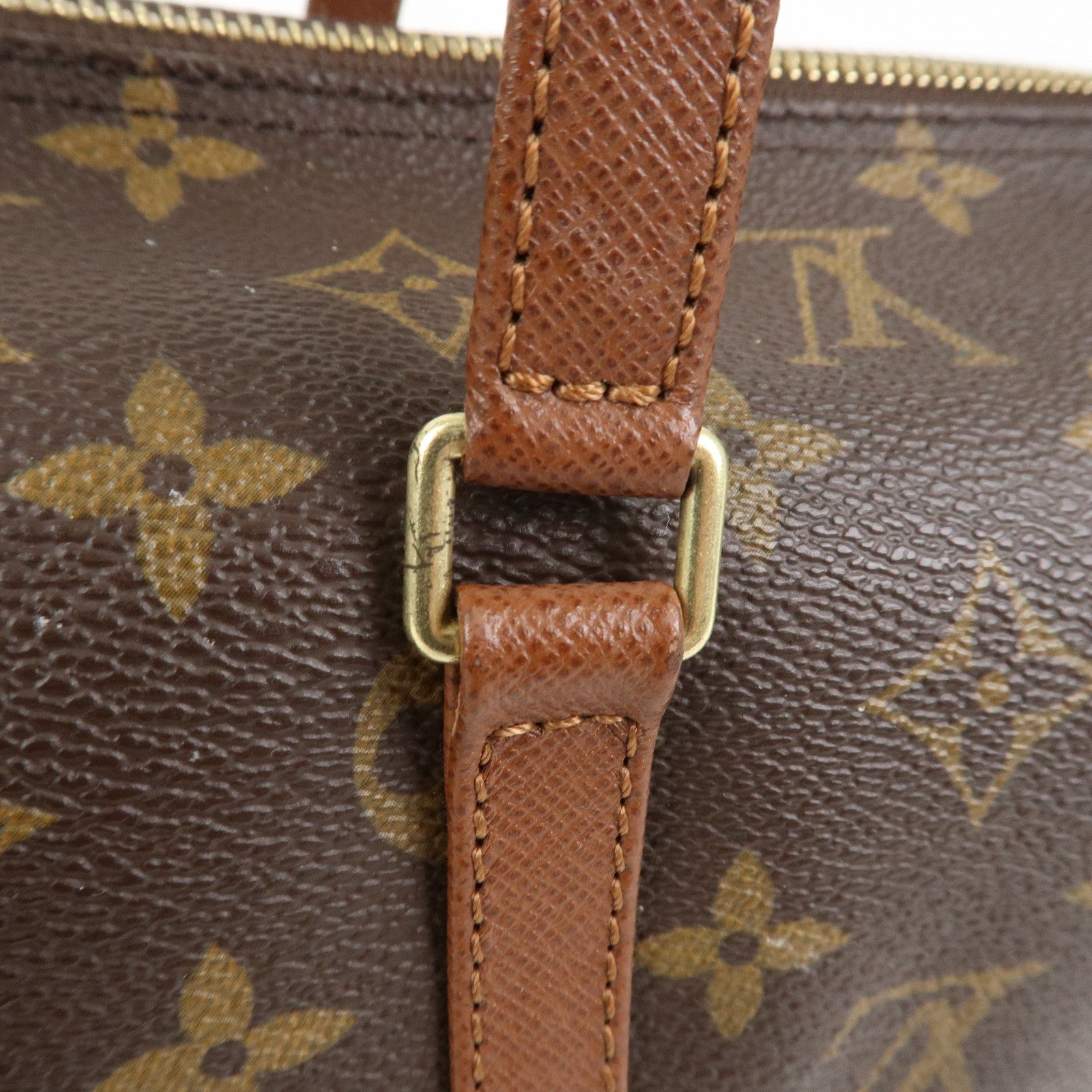 Louis Vuitton Monogram Papillon 30 Hand Bag Brown M51365