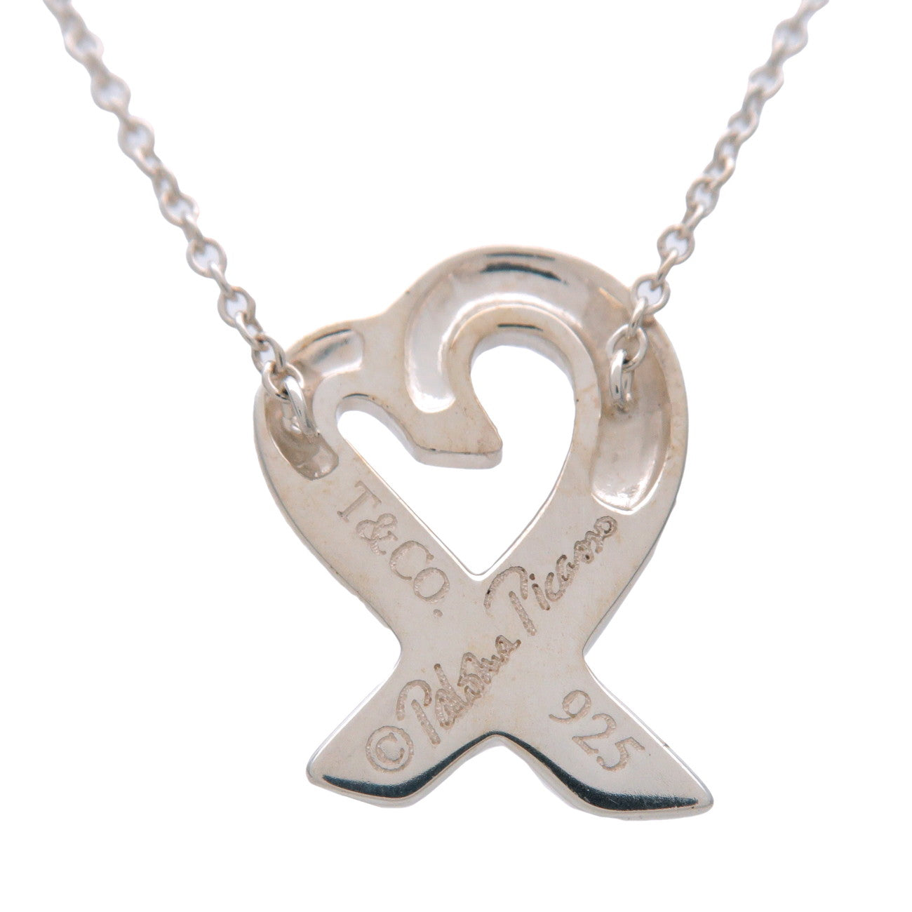 Tiffany & Co Loving Heart Necklace Small SV925 Silver