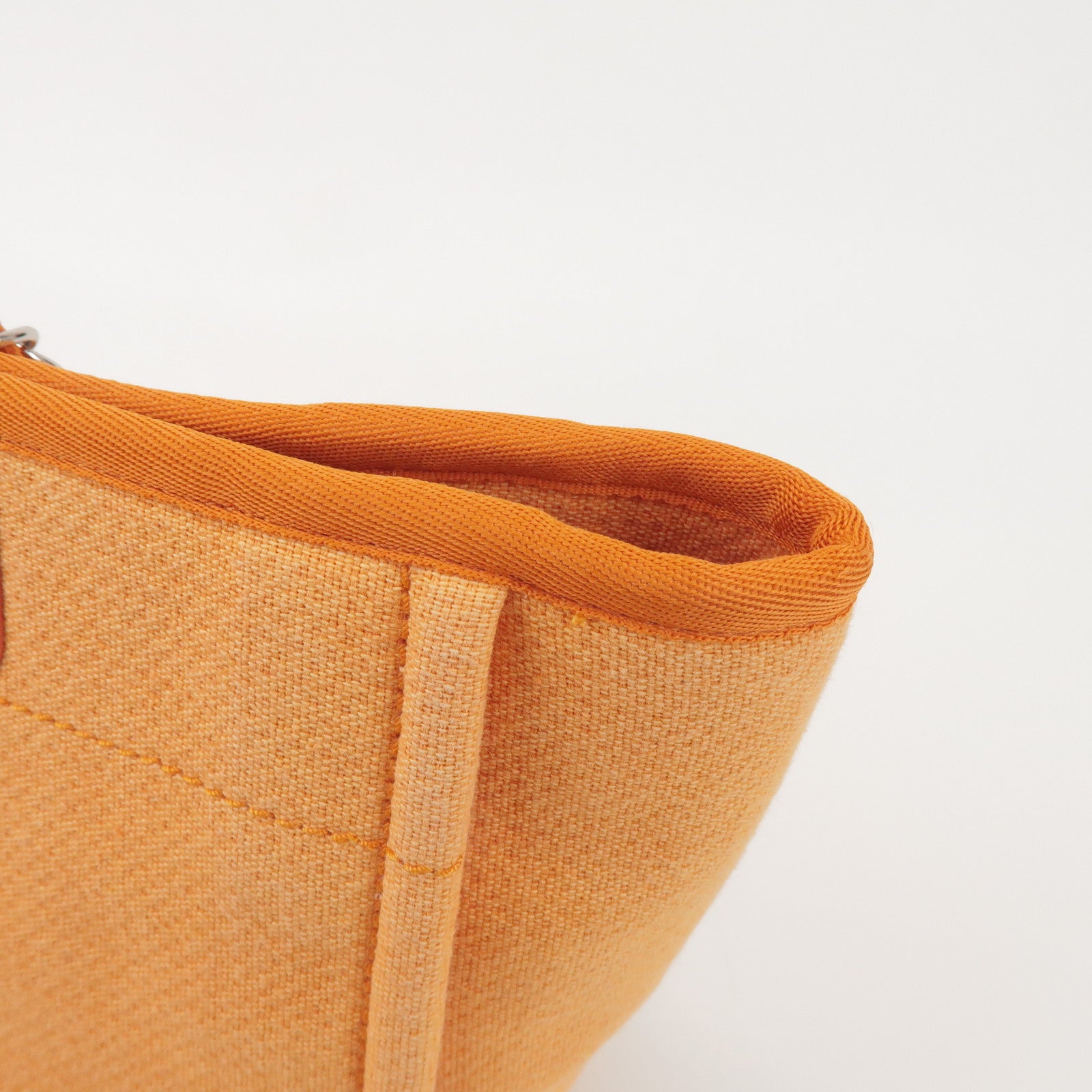 CHANEL Deauville MM Straw Leather Tote Bag Shoulder Bag A67001