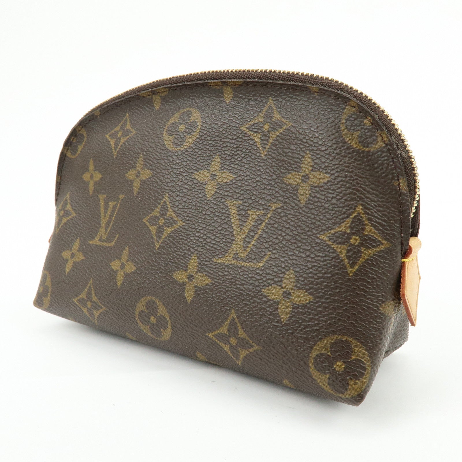 Louis Vuitton Monogram Pochette Cosmetic PM Pouch Brown M47515