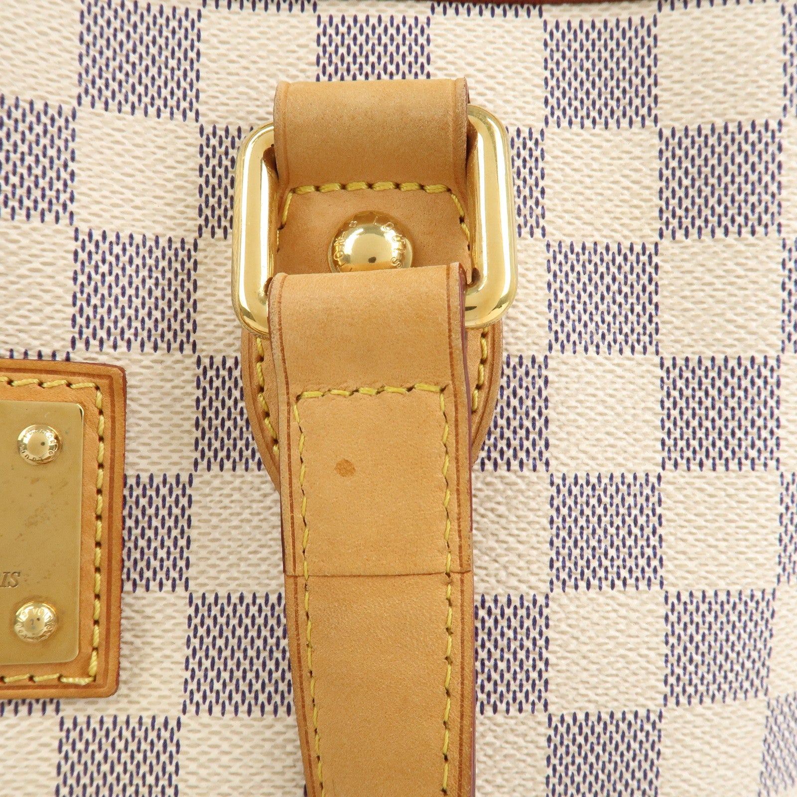 Louis Vuitton Damier Azur Hampstead PM Hand Bag Ivory N51207